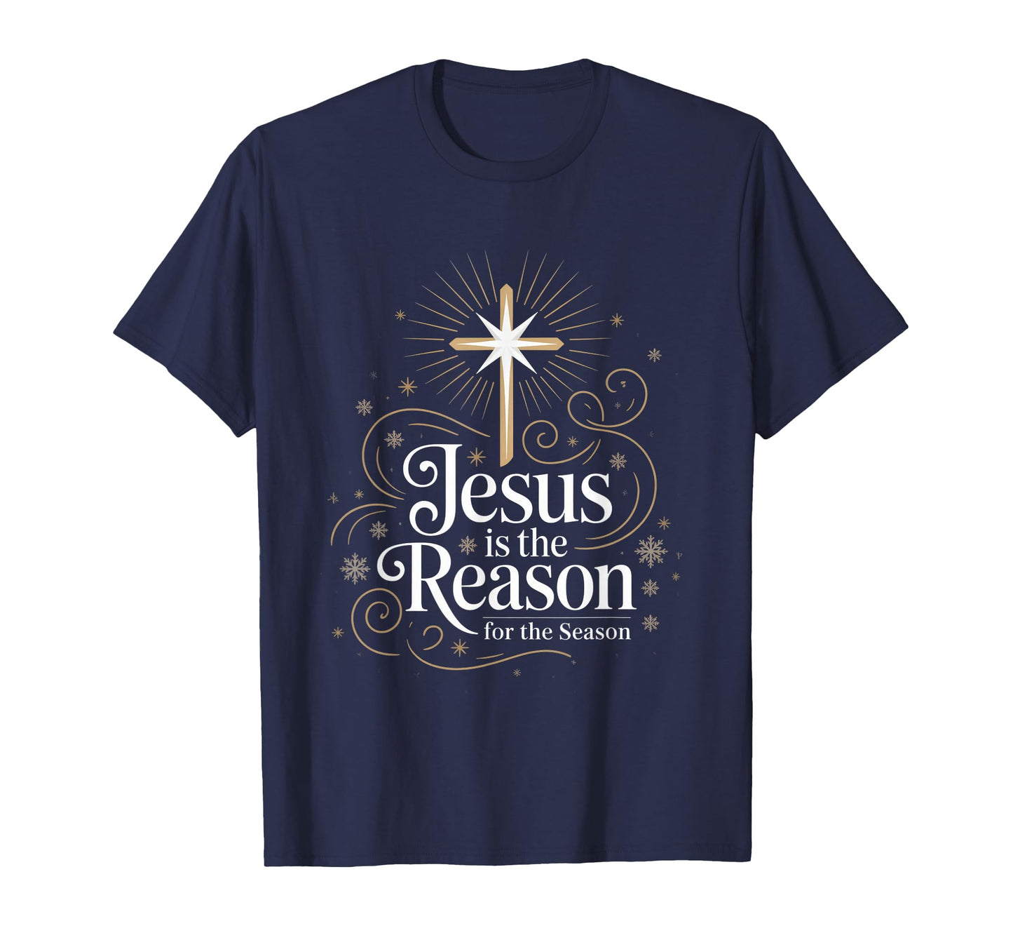 Jesus is The Reason for The Season Christian Christmas T-Shirt