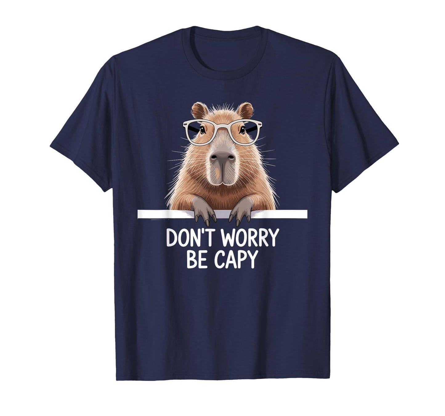Funny Capybara Art for Men Women Kids Capybara Lover T-Shirt