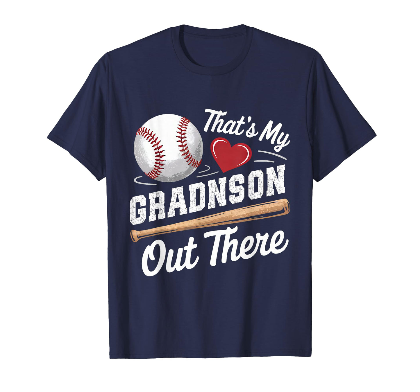 That's My Grandson Out There Baseball Grandma Mothers Day T-Shirt