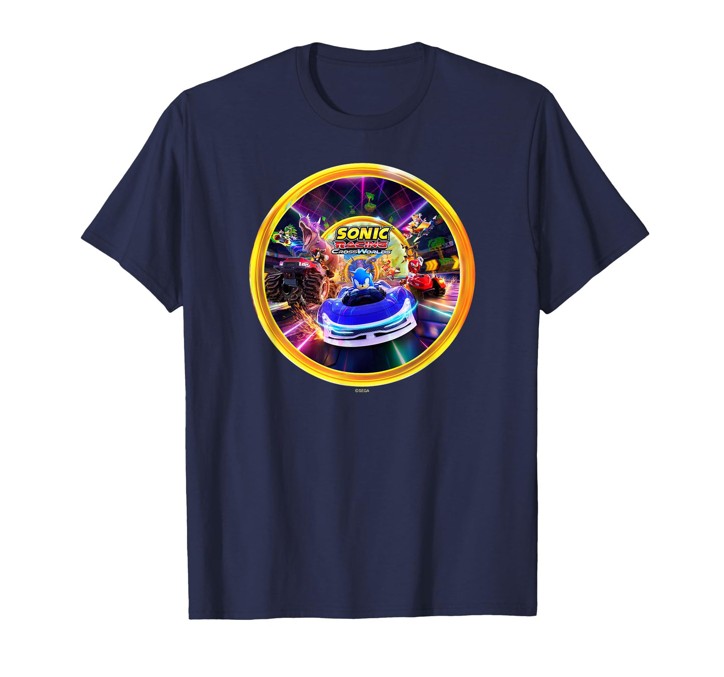 Sonic the Hedgehog Sonic Racing CrossWorlds Key Art T-Shirt