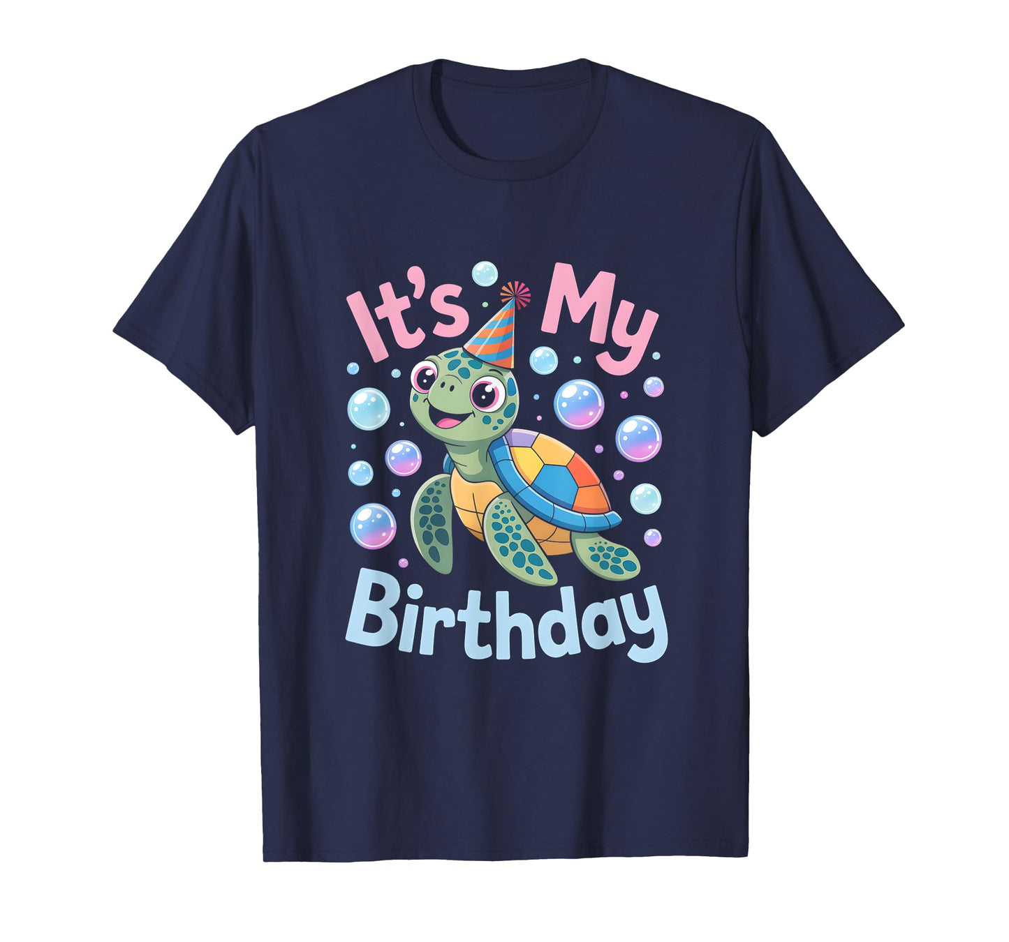 It's My Birthday Sea Turtle Cute Ocean Animal Party T-Shirt