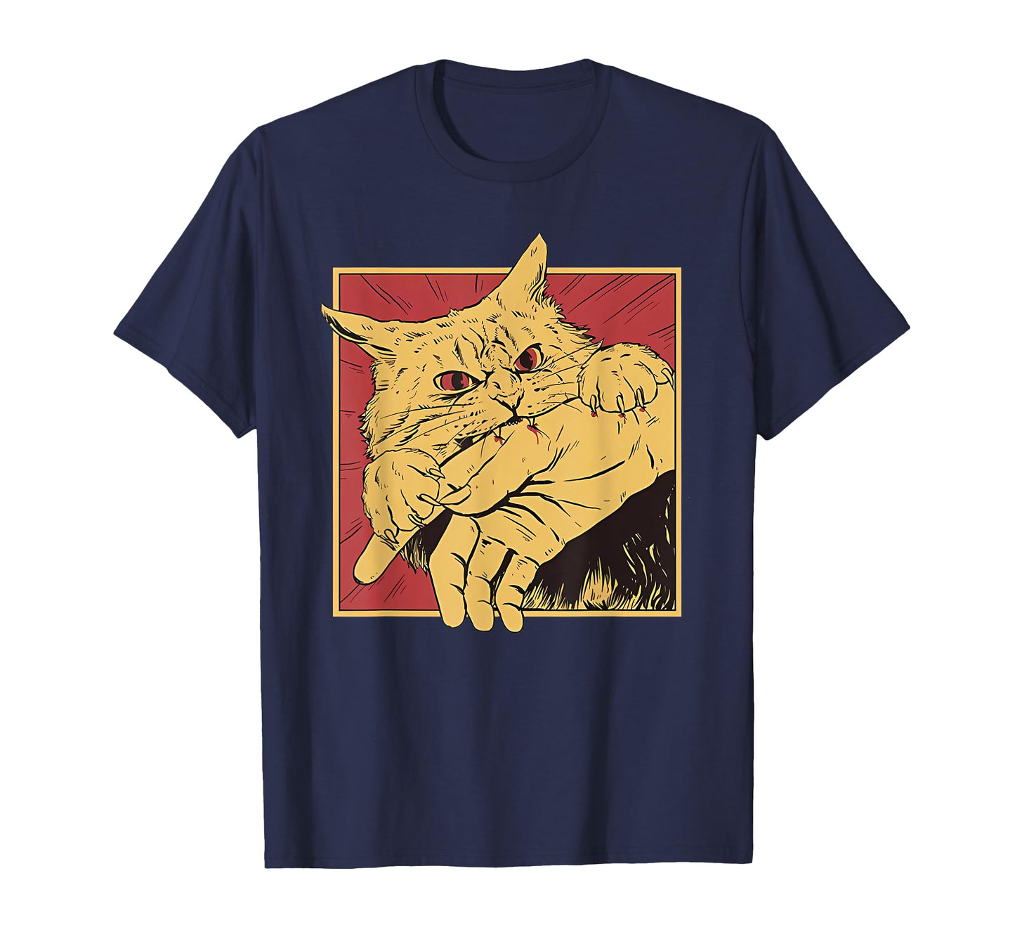 cat bite anime T-Shirt for Men Women