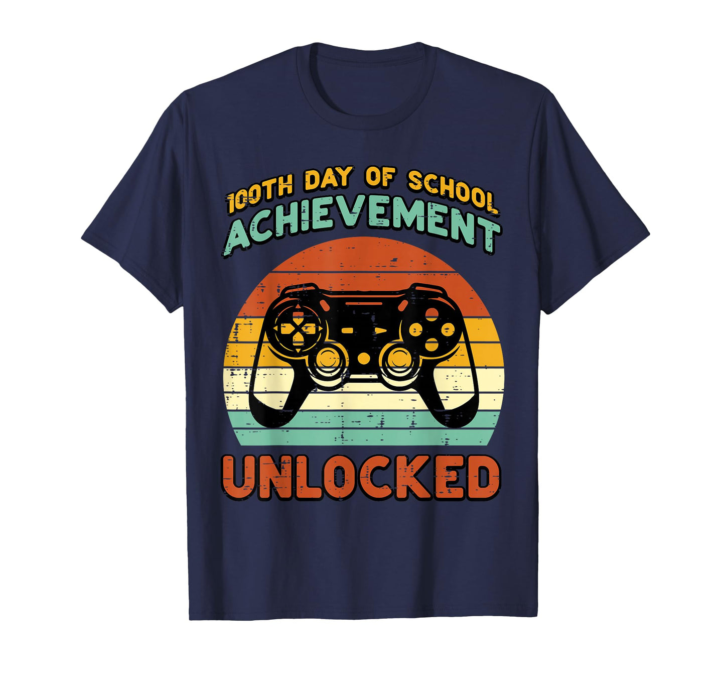 100th Day of School Unlocked Gamer 100 Days Boys Kids Youth T-Shirt