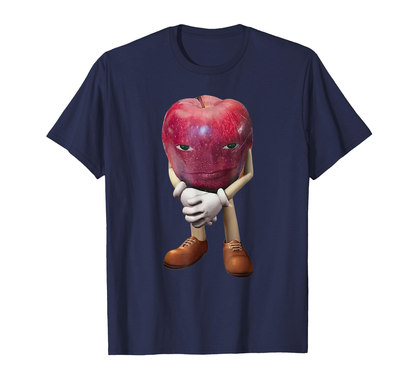 Me Asf Apple Funny Apple Face Meme Wapple T-Shirt