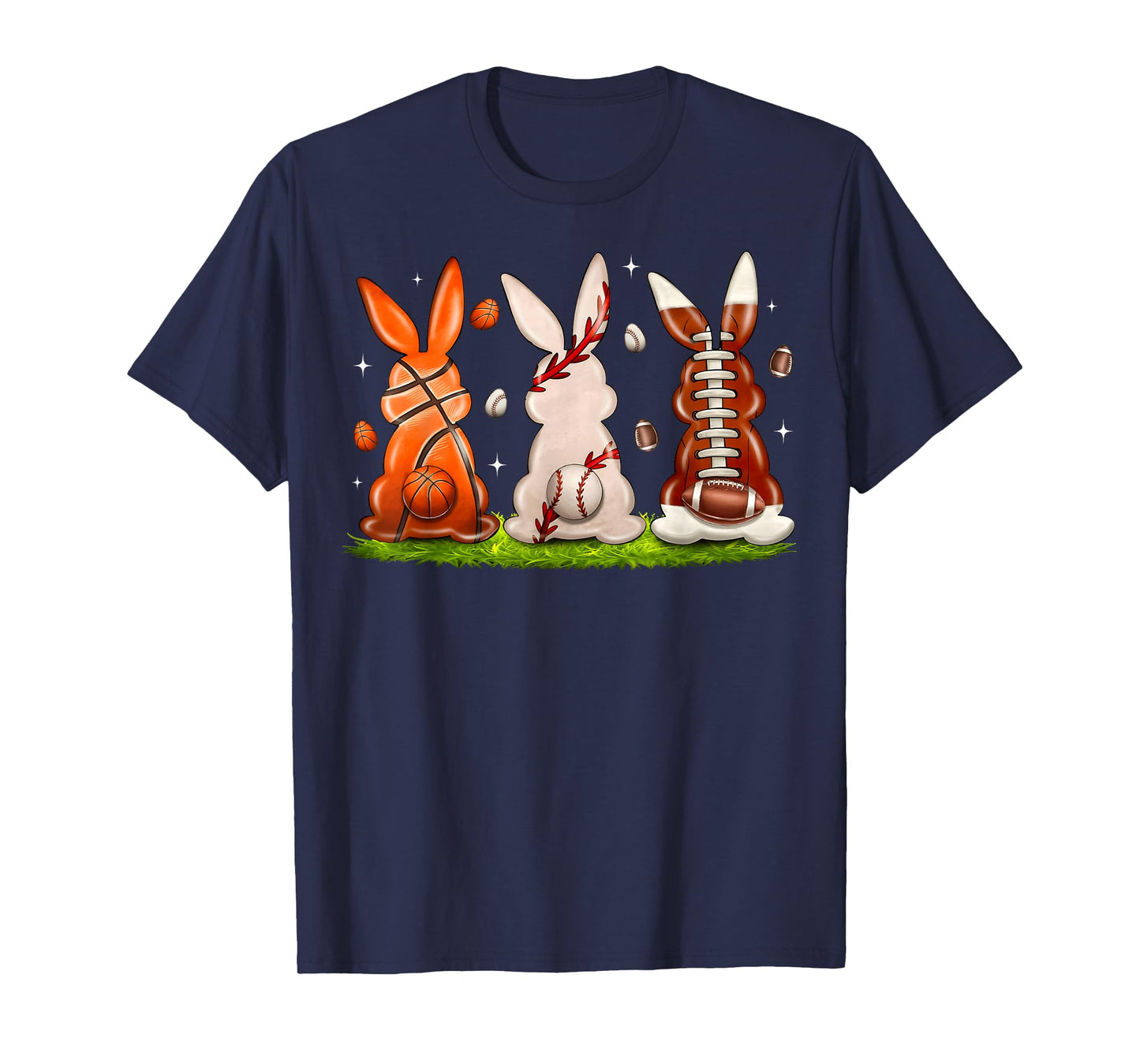 Easter Bunny Basketball Baseball Football Men Women Kid T-Shirt