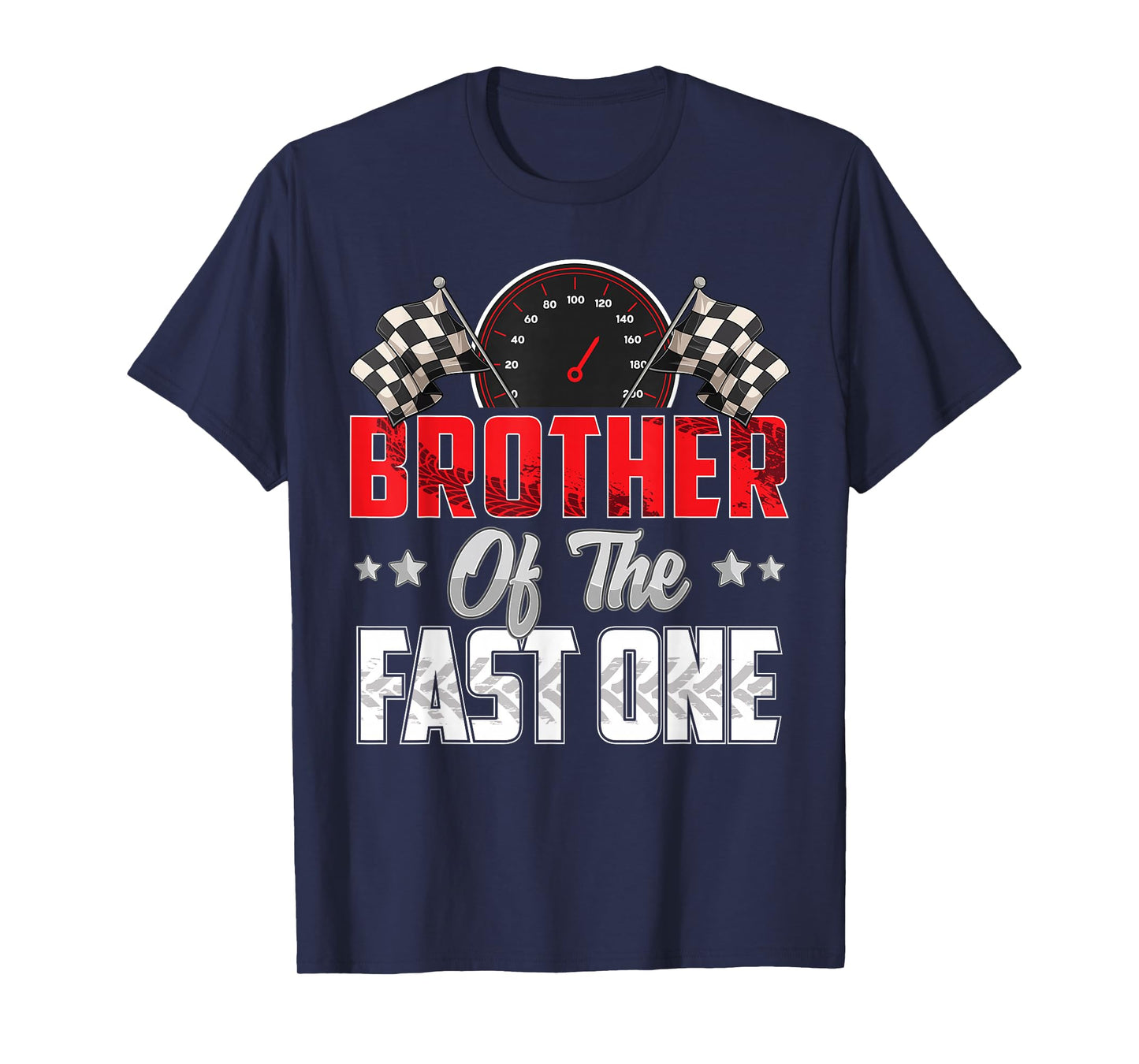 1 year old racing car fast one birthday 1st Family Brother T-Shirt