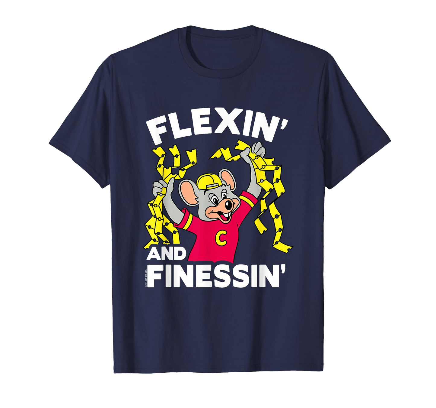 Chuck E. Cheese Flexin' And Finessin' Handful Of Tickets T-Shirt