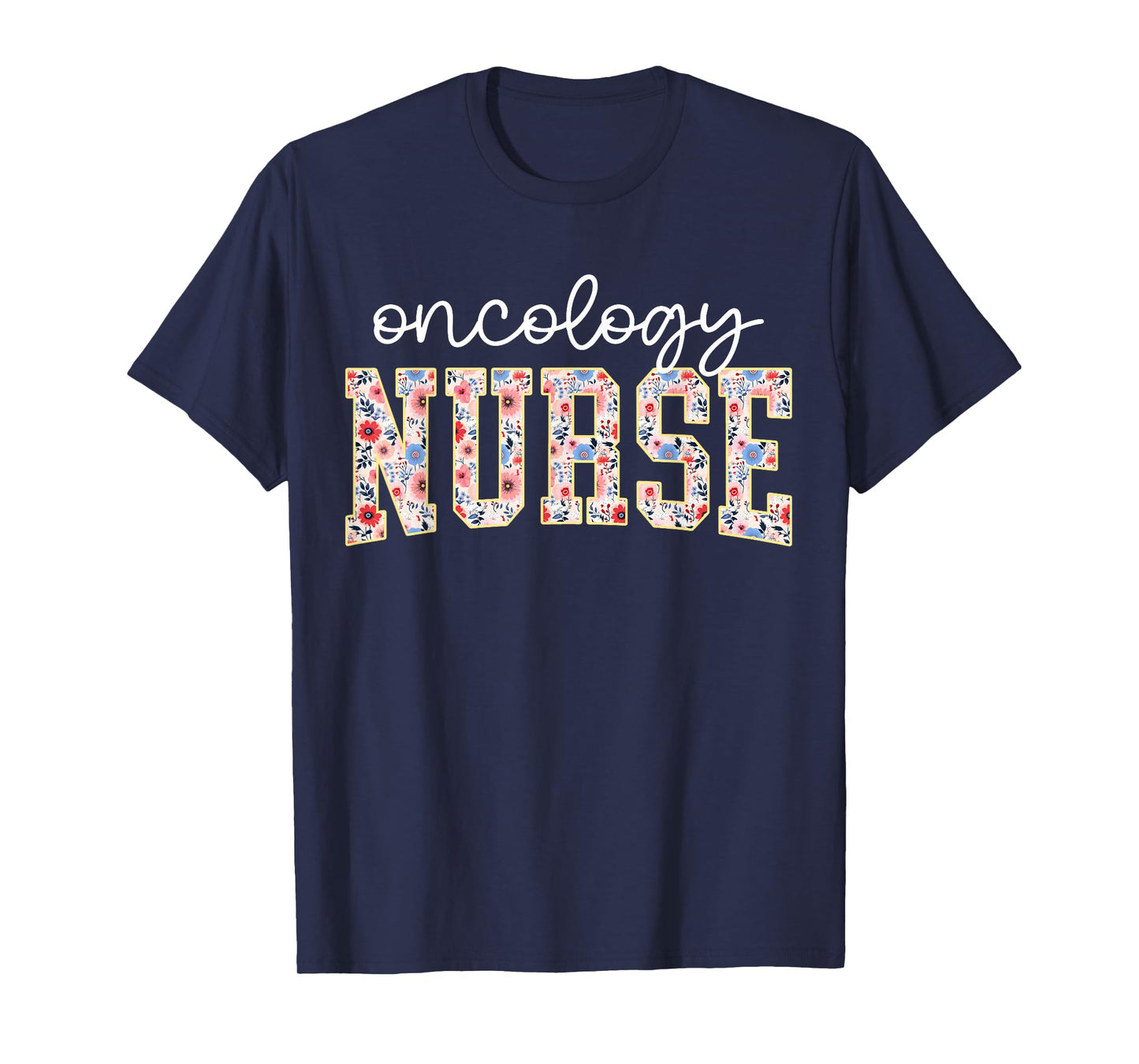 Floral Oncology Nurse OCN Nursing Oncologist Wildflowers T-Shirt