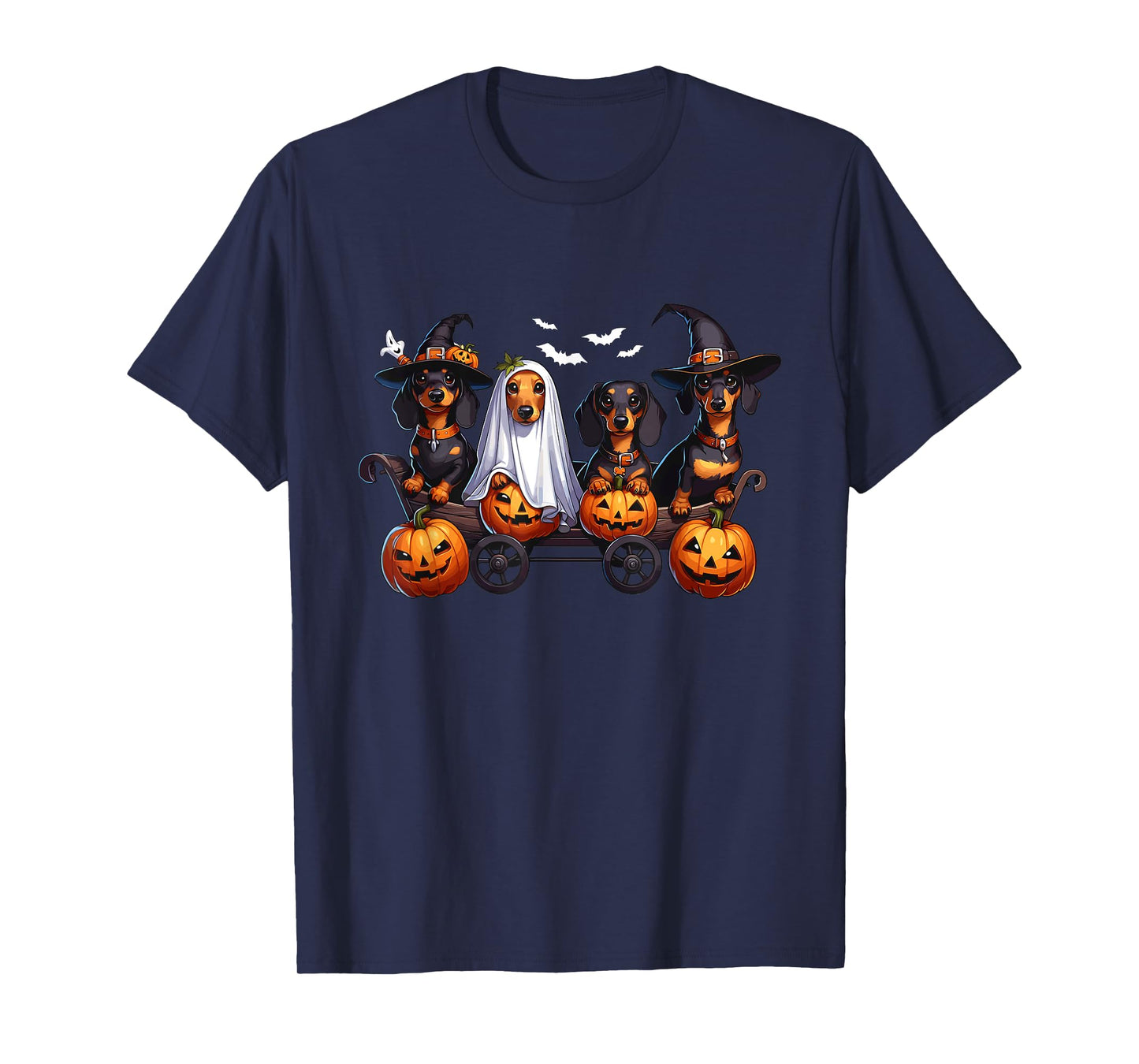 Dachshund Happy Halloweiner Funny Halloween Dogs Lover T-Shirt