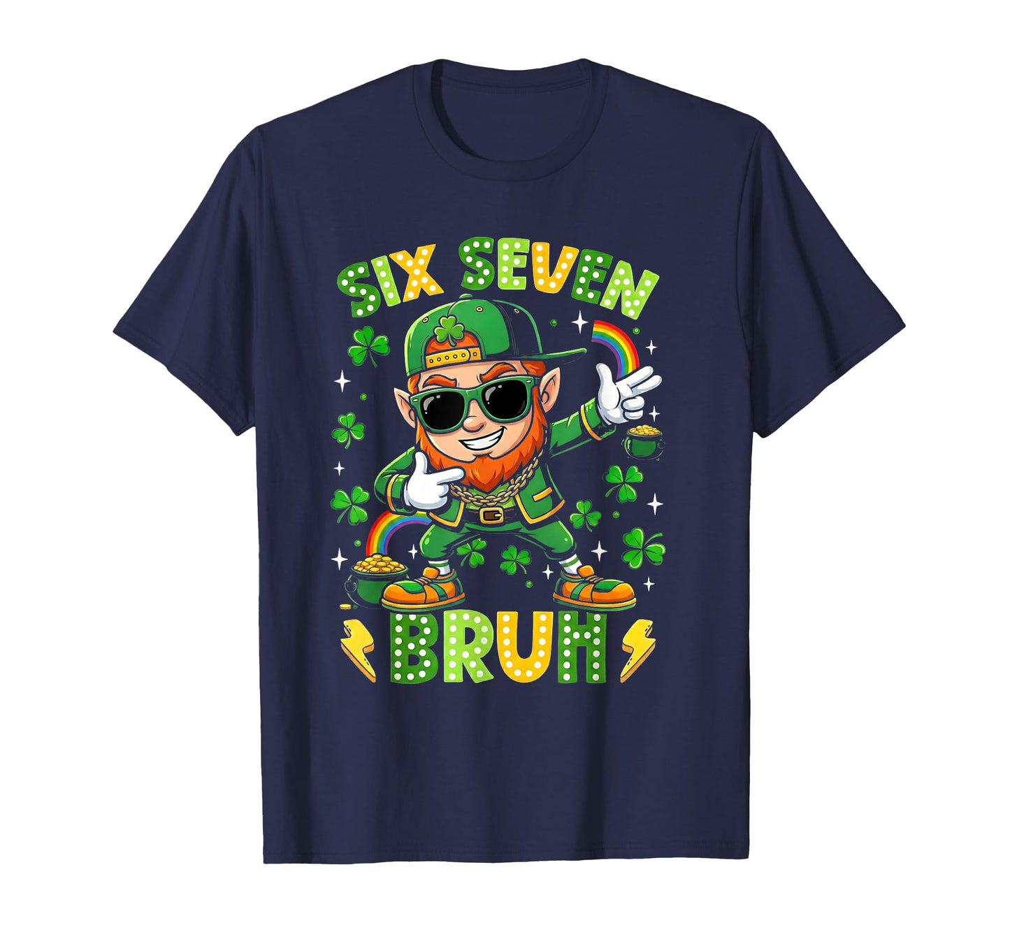 6 7 St. Patricks Day Six Seven Meme T-Shirt