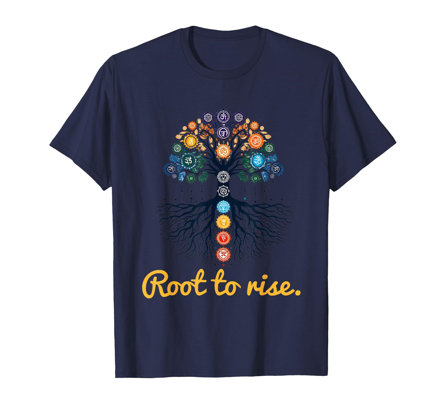 Tree Chakras ~ Root to Rise ~ Zen Yoga Chakra Meditation ~ T-Shirt
