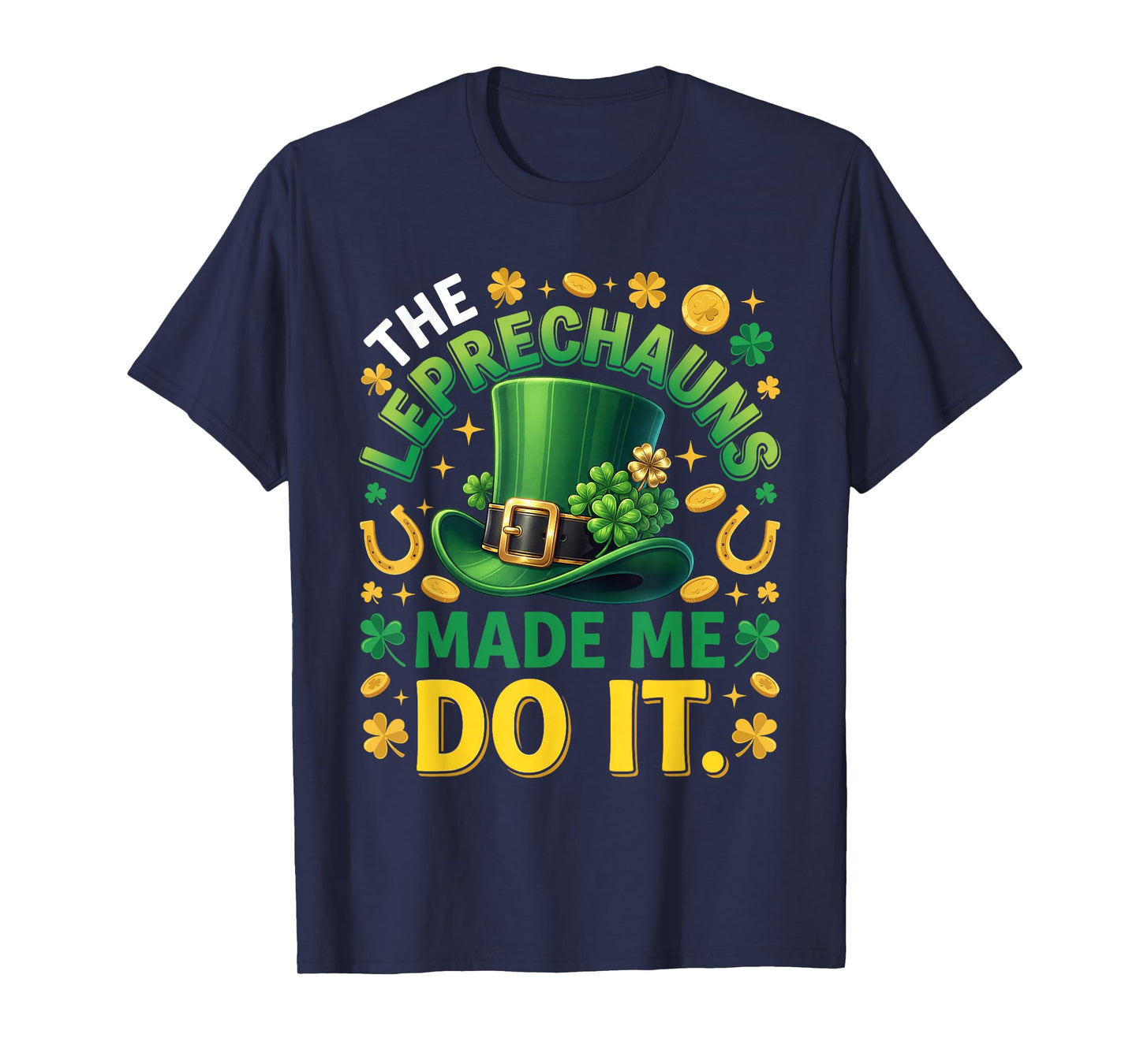 Shamrock Leprechauns St Patricks Day Boys Men Tee T-Shirt