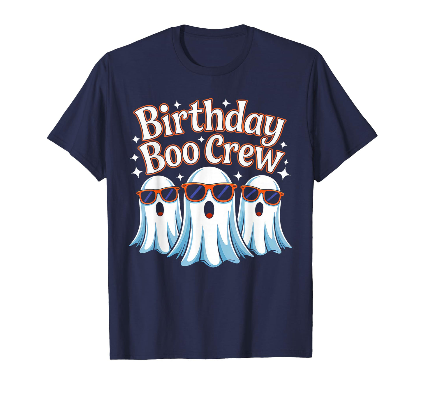 Birthday Boo Crew Matching Halloween Birthday Party Ghosts T-Shirt