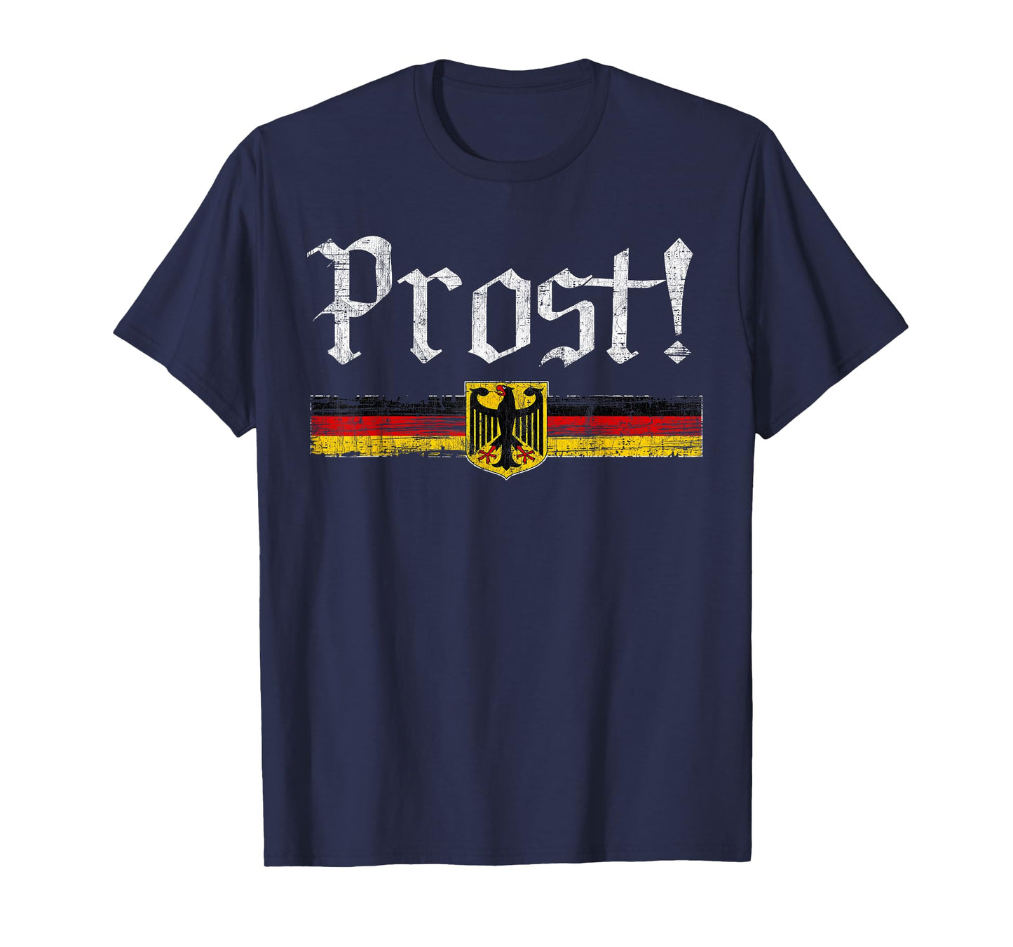 Oktoberfest Drinking Men Women Vintage German Flag Prost T-Shirt
