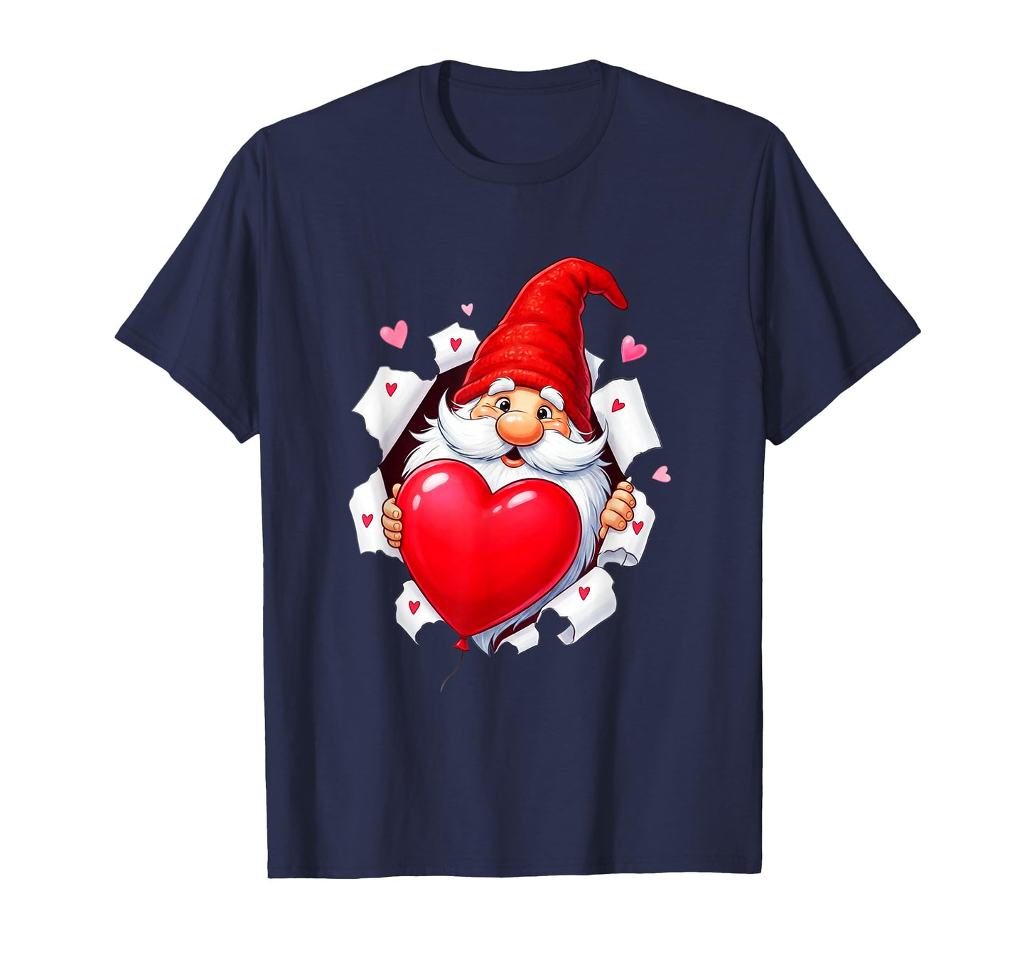 Happy Valentine's Day Gnomes Love Heart T-Shirt