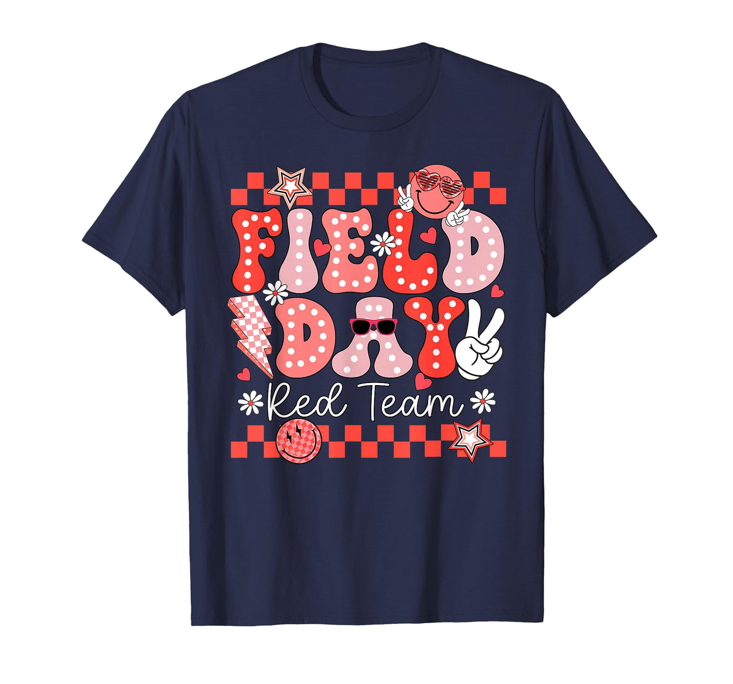 Funny Field Day Red Team Field Trip Matching Teacher Kids T-Shirt