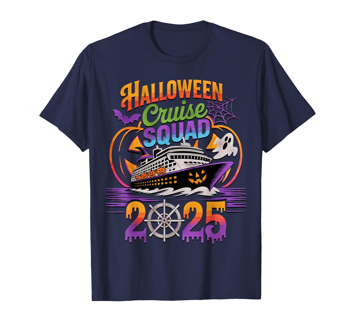 Halloween Cruise Squad 2025 Matching Cruising Crew Vacation T-Shirt