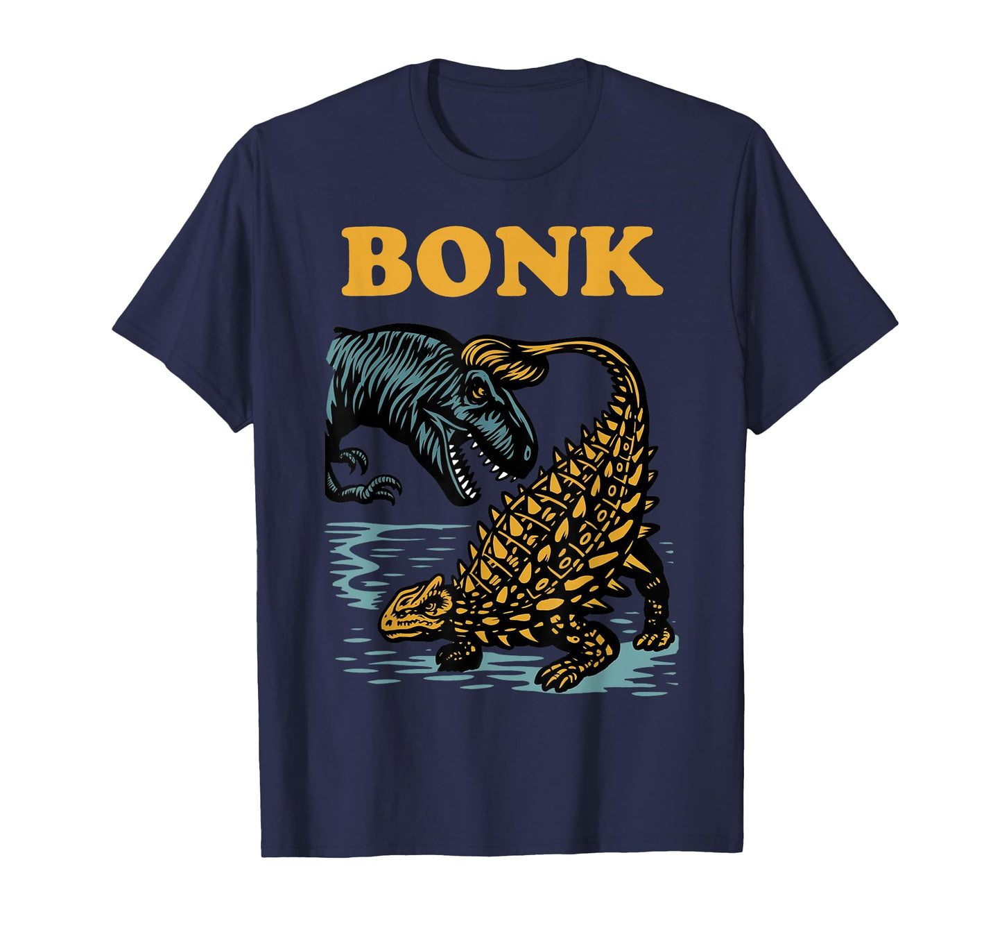 Bonk Dinosaur Funny Prehistoric Humor Design T-Shirt