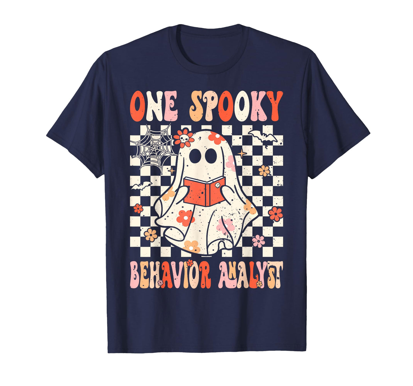 Groovy Boo Behavior Analyst Crew Ghost Women Halloween T-Shirt