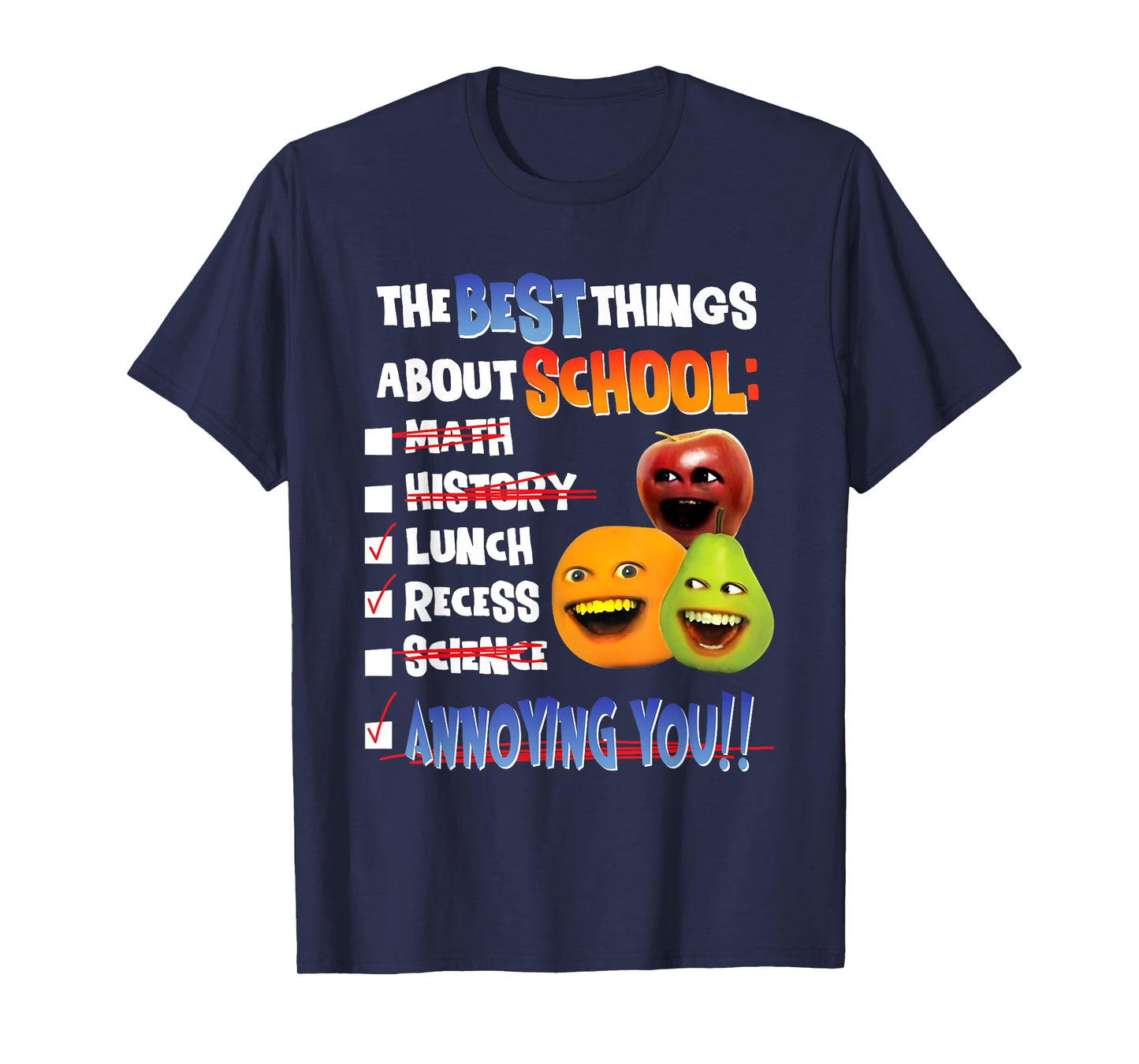 The Best Things About School Math History Lunch Recess T-Shirt
