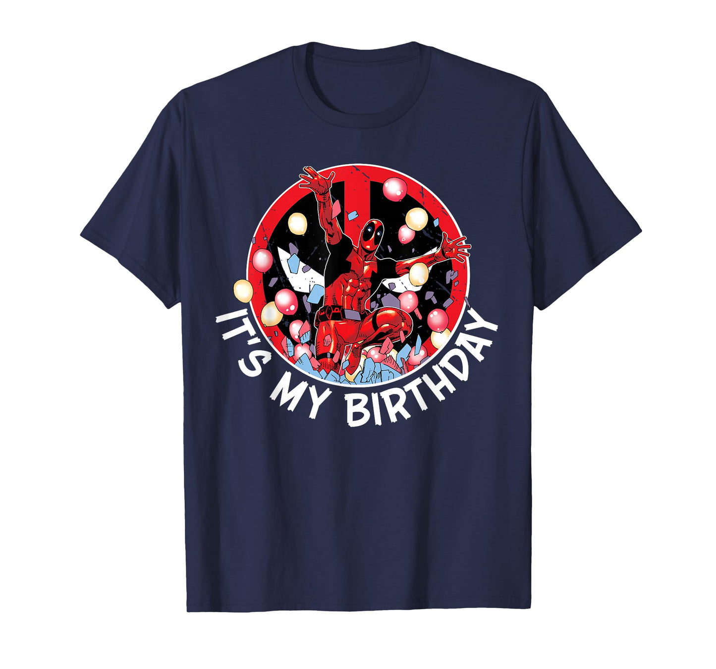 Marvel Super Heroes Deadpool It's My Birthday Party Crash T-Shirt