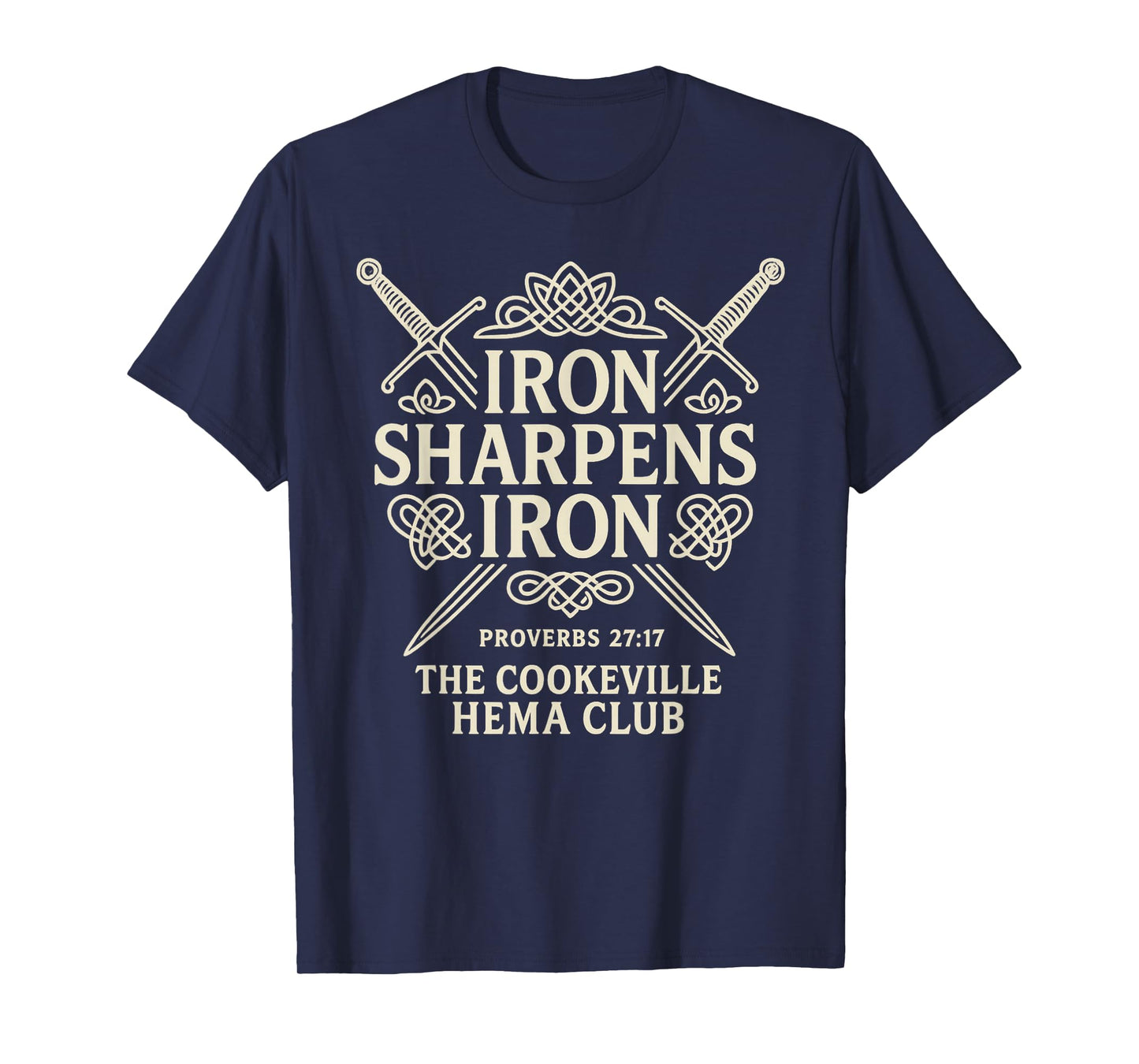 Iron Sharpens Iron Proverbs 27:17 Hema Bold T-Shirt