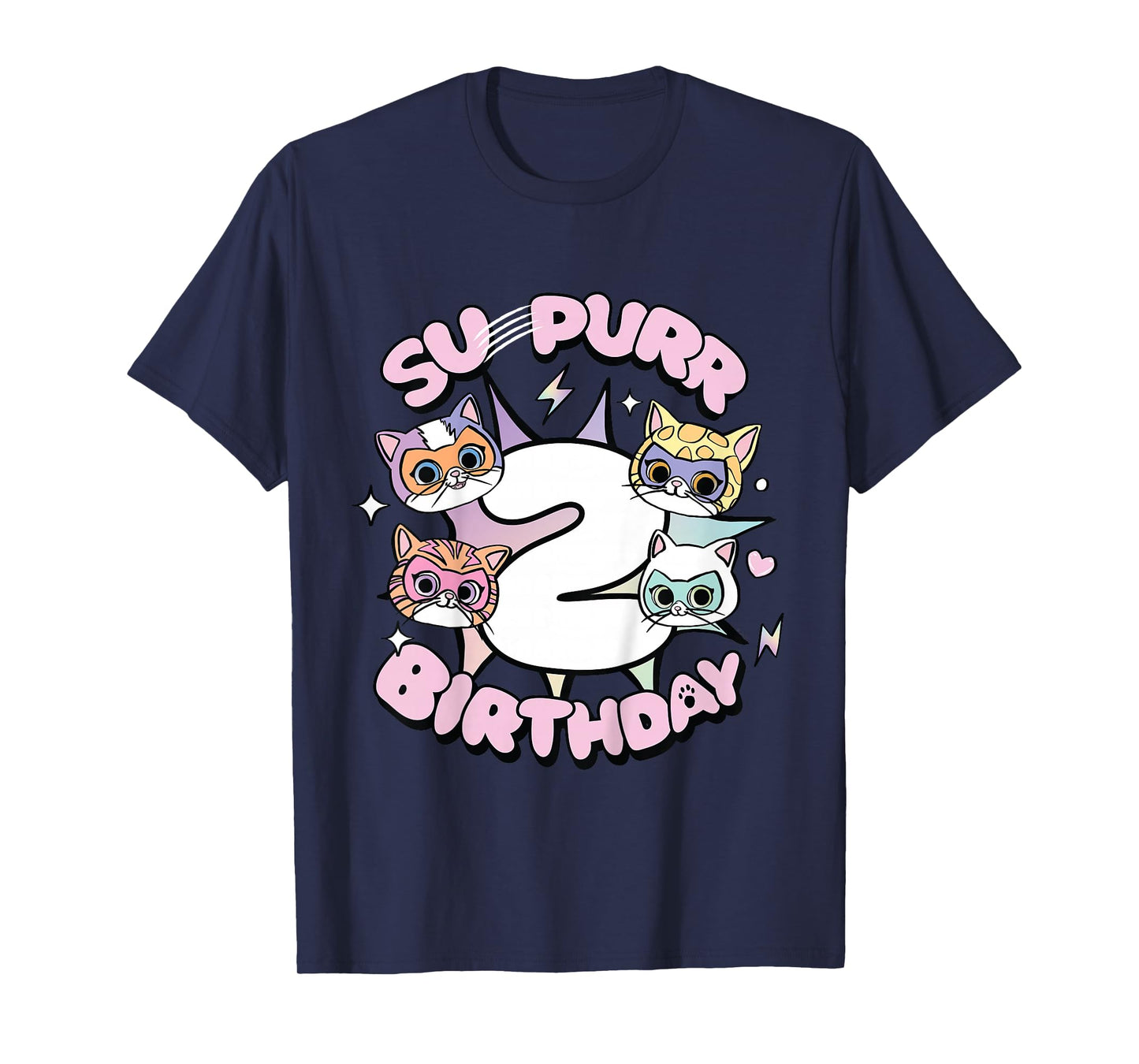Disney Jr. SuperKitties Su-Purr 2nd Second Birthday Gift T-Shirt