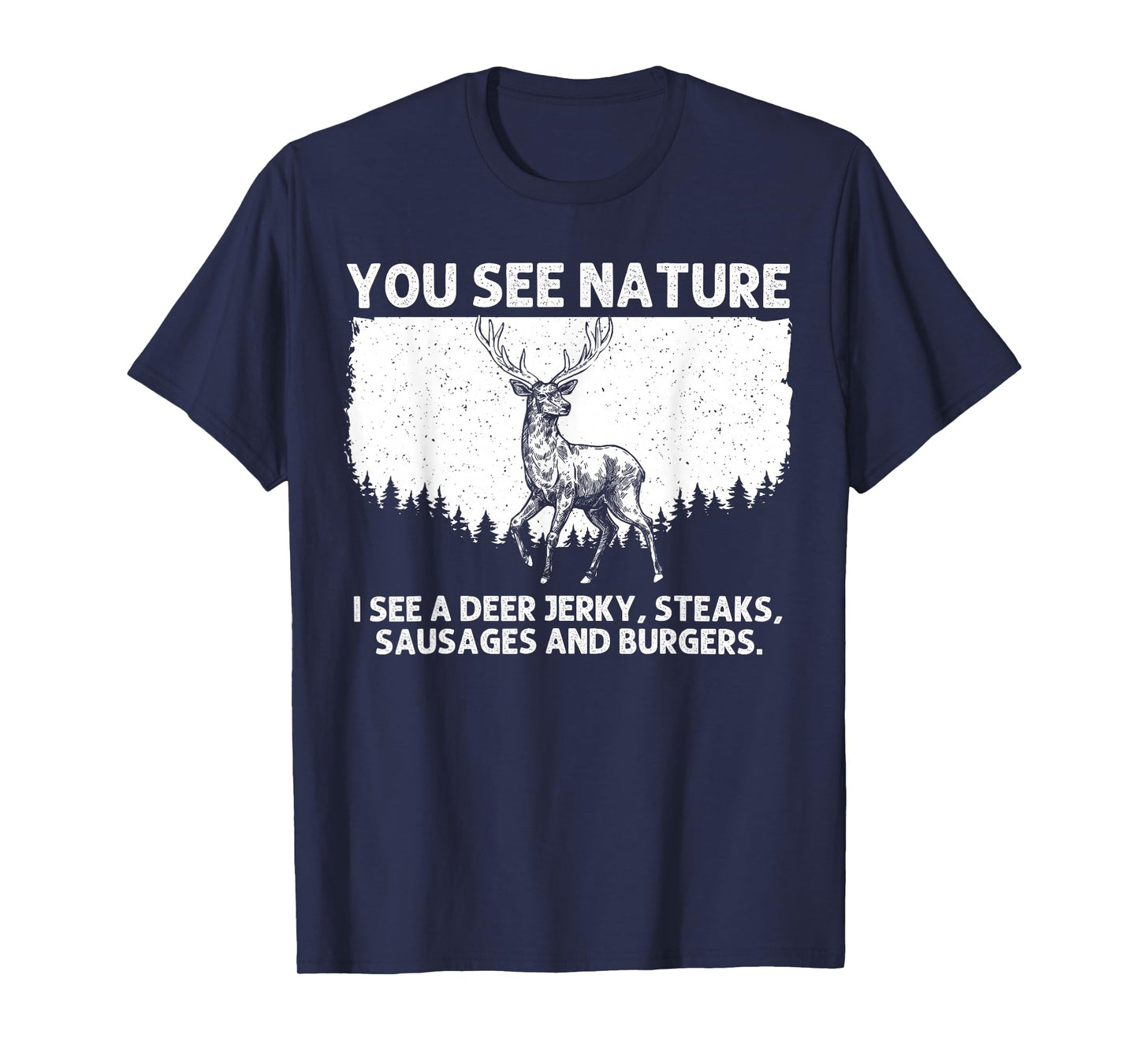 Deer Hunting Art for Men Women Wildlife Hunter Deer Hunting T-Shirt