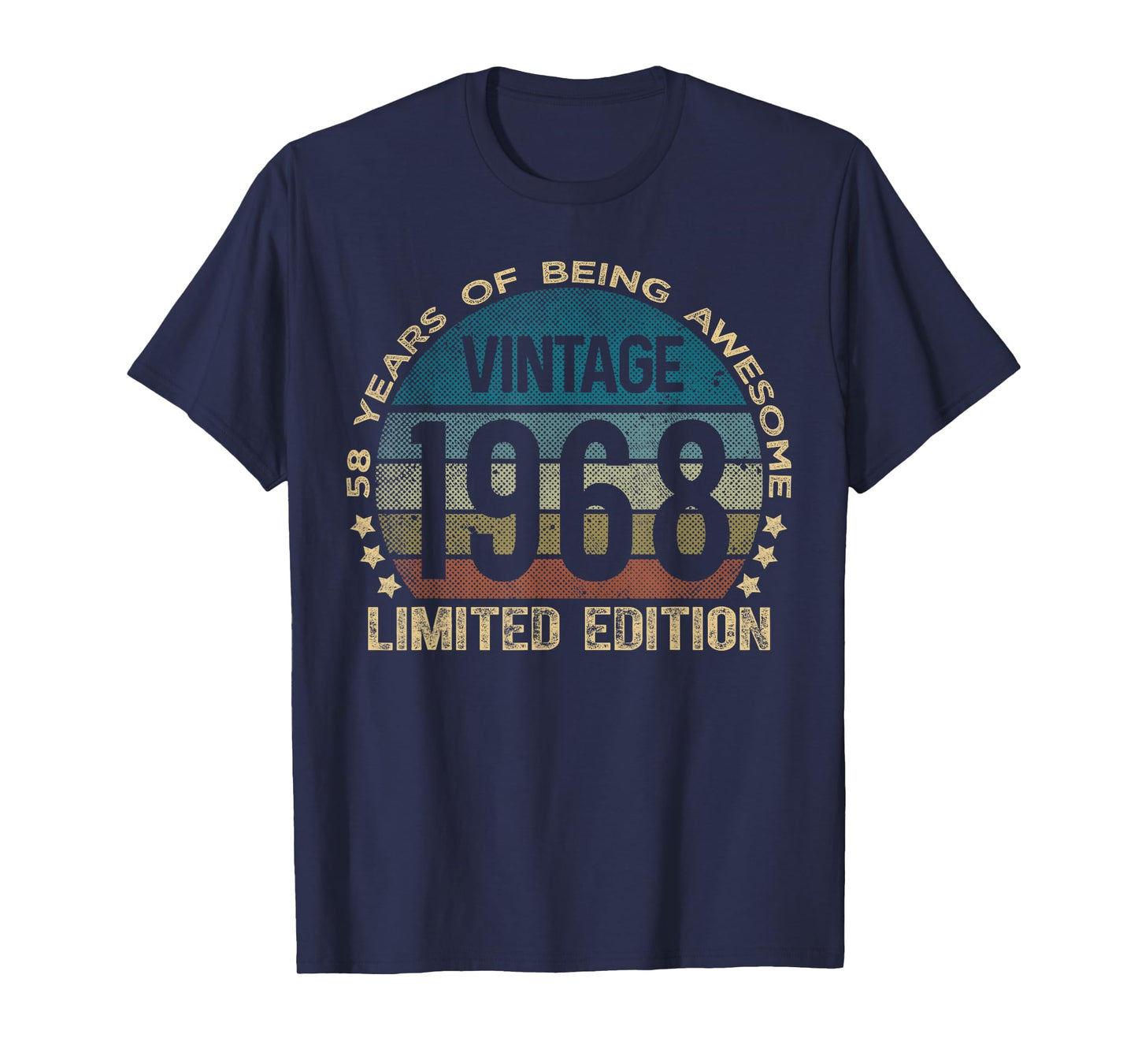 58 Year Old Gifts Vintage 1968 Limited Edition 58th Birthday T-Shirt