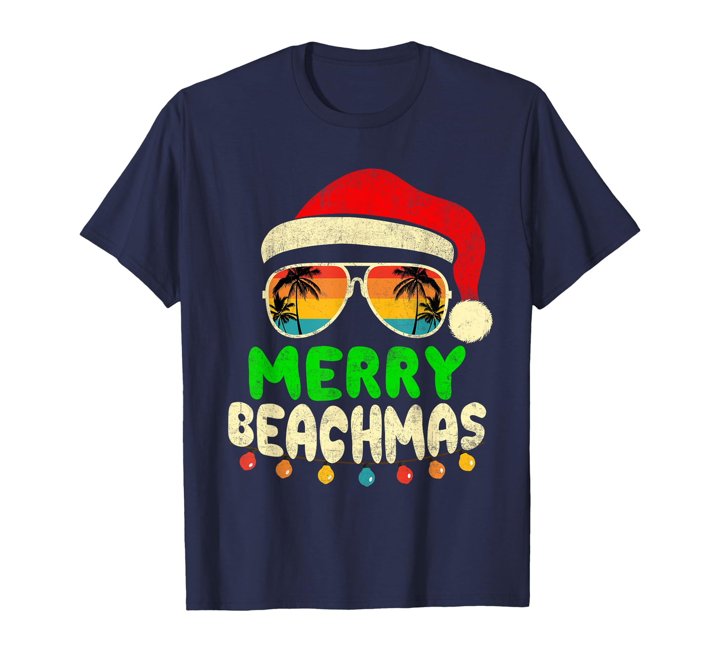 Merry Beachmas Tropical Christmas Hawaii Smile Beach T-Shirt