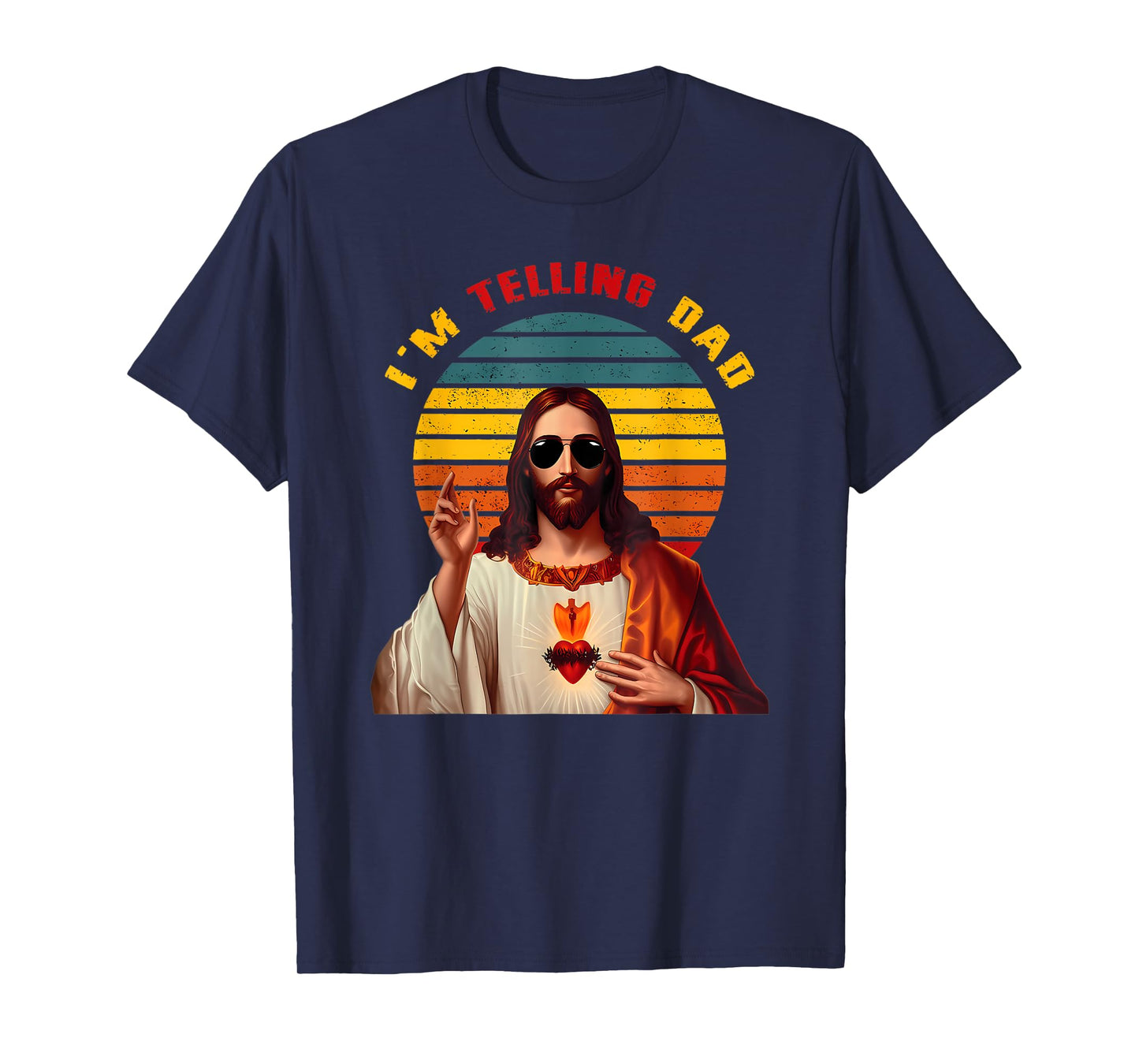Retro I'm Telling Dad Christian Vintage Jesus Meme T-Shirt