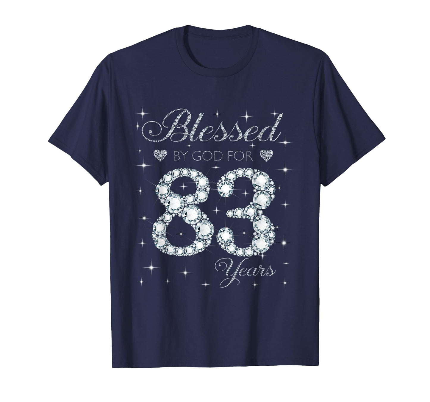 Blessed by God For 83 Years Old 83rd Birthday Gift For Women T-Shirt