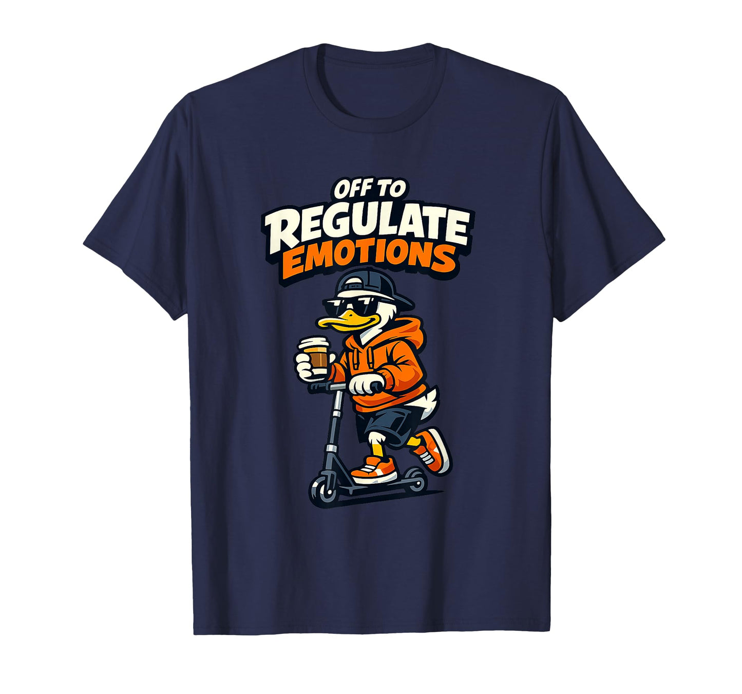 Off to Regulate Emotions Funny Goose Mental Health Counselor T-Shirt