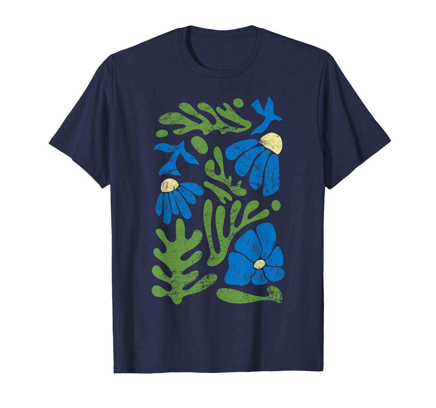 Matisse Abstract Autumn Artificial Flower Aesthetic Paint T-Shirt