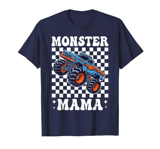 Monster Truck Mama Family Matching Monster Trucks Birthday T-Shirt