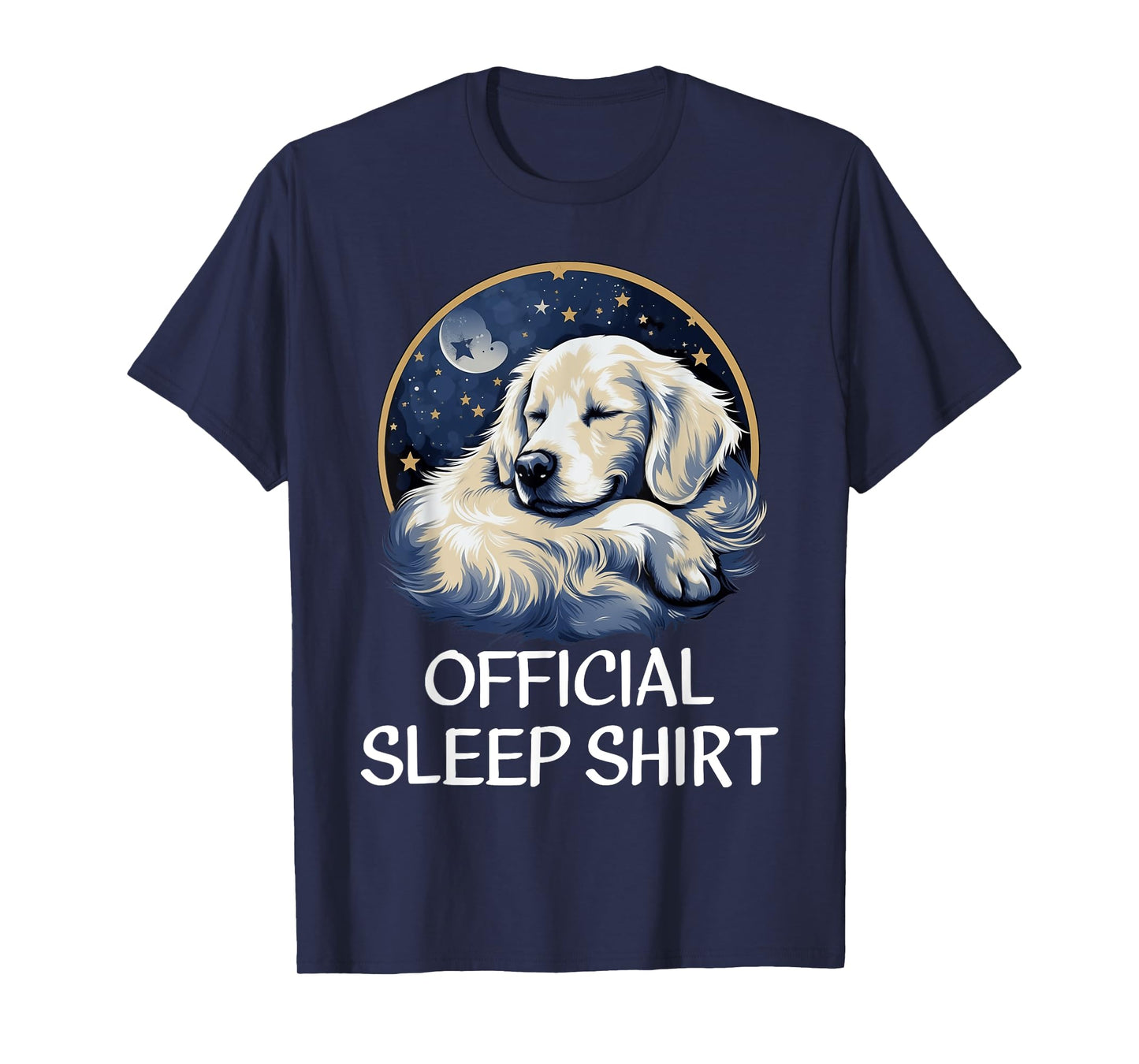 Official Sleep Shirt Golden Retriever Nightshirt Pajama T-Shirt