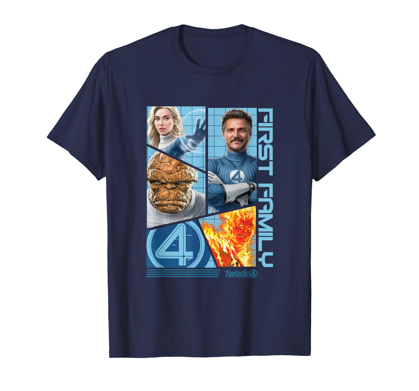 Marvel The Fantastic Four: First Steps First Family Panels T-Shirt