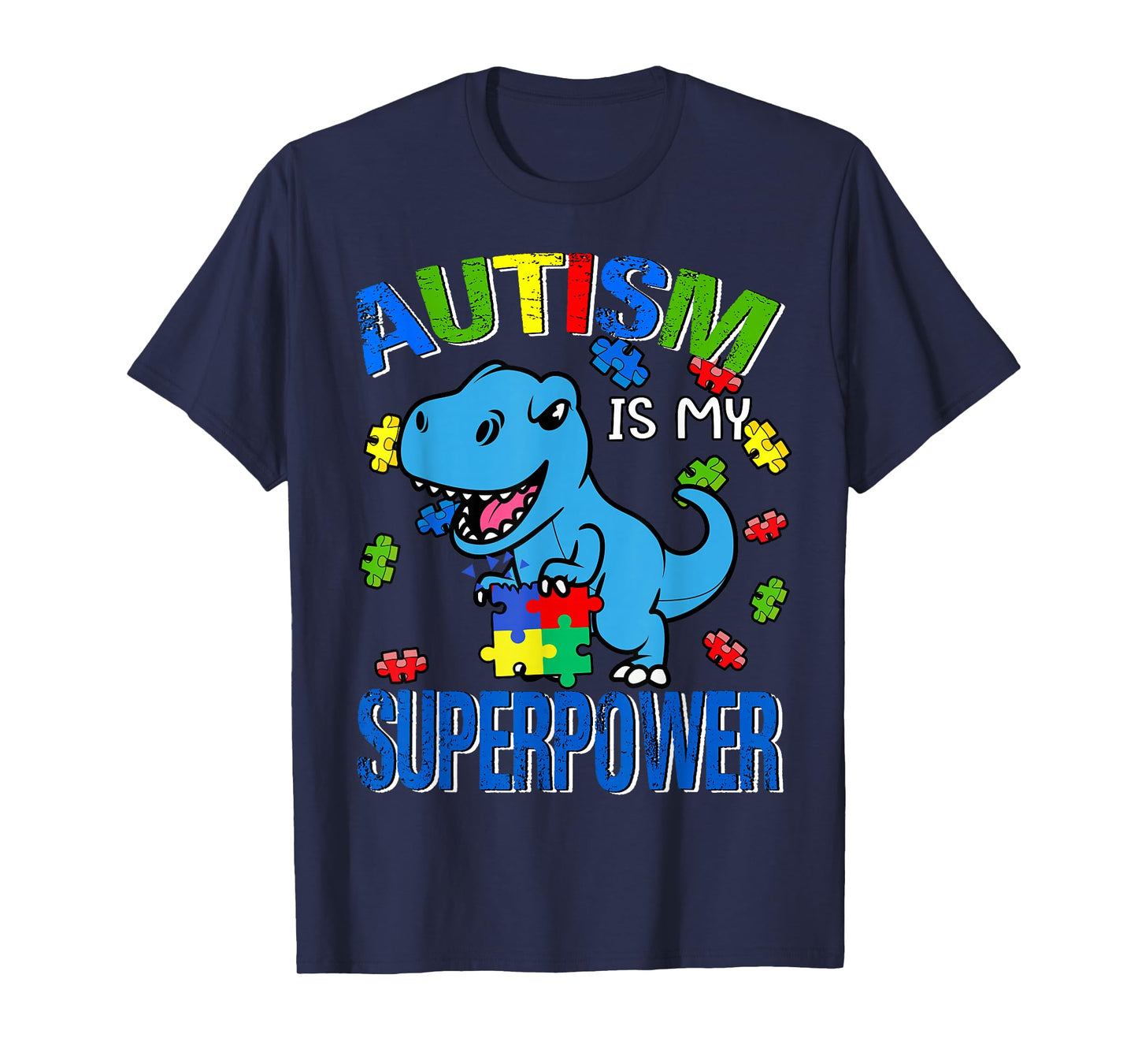 Autism Awareness Is My Superpower Kids Boys T-Shirt