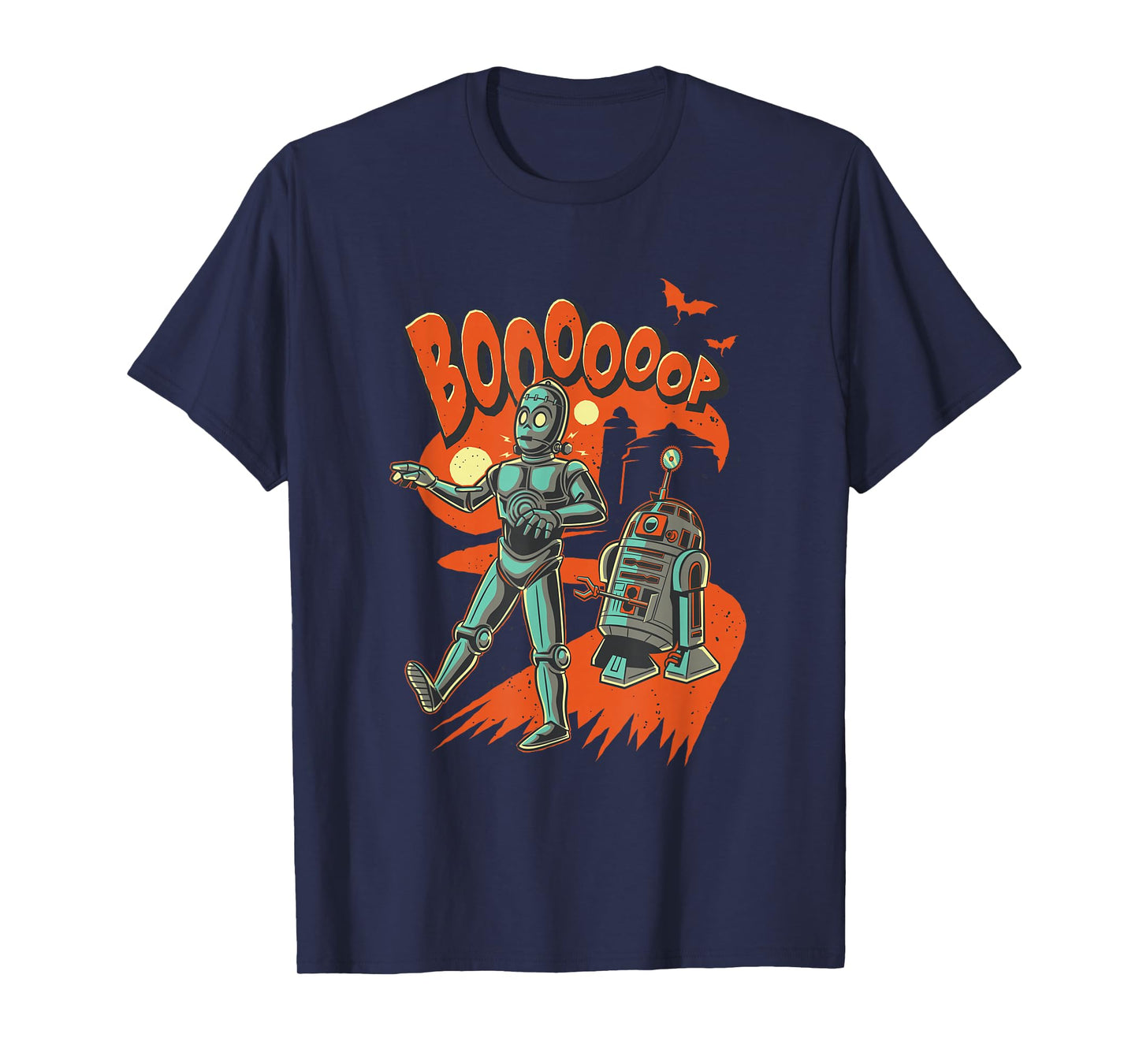 Star Wars Halloween BOOOOOP Monster Droids Vintage T-Shirt