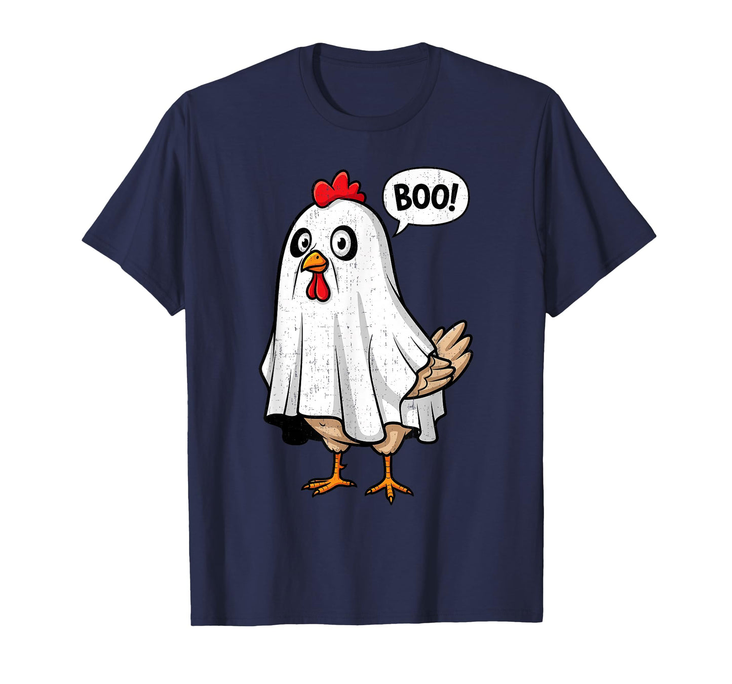 Cute Chicken Boo Funny Halloween Costume Men Women T-Shirt