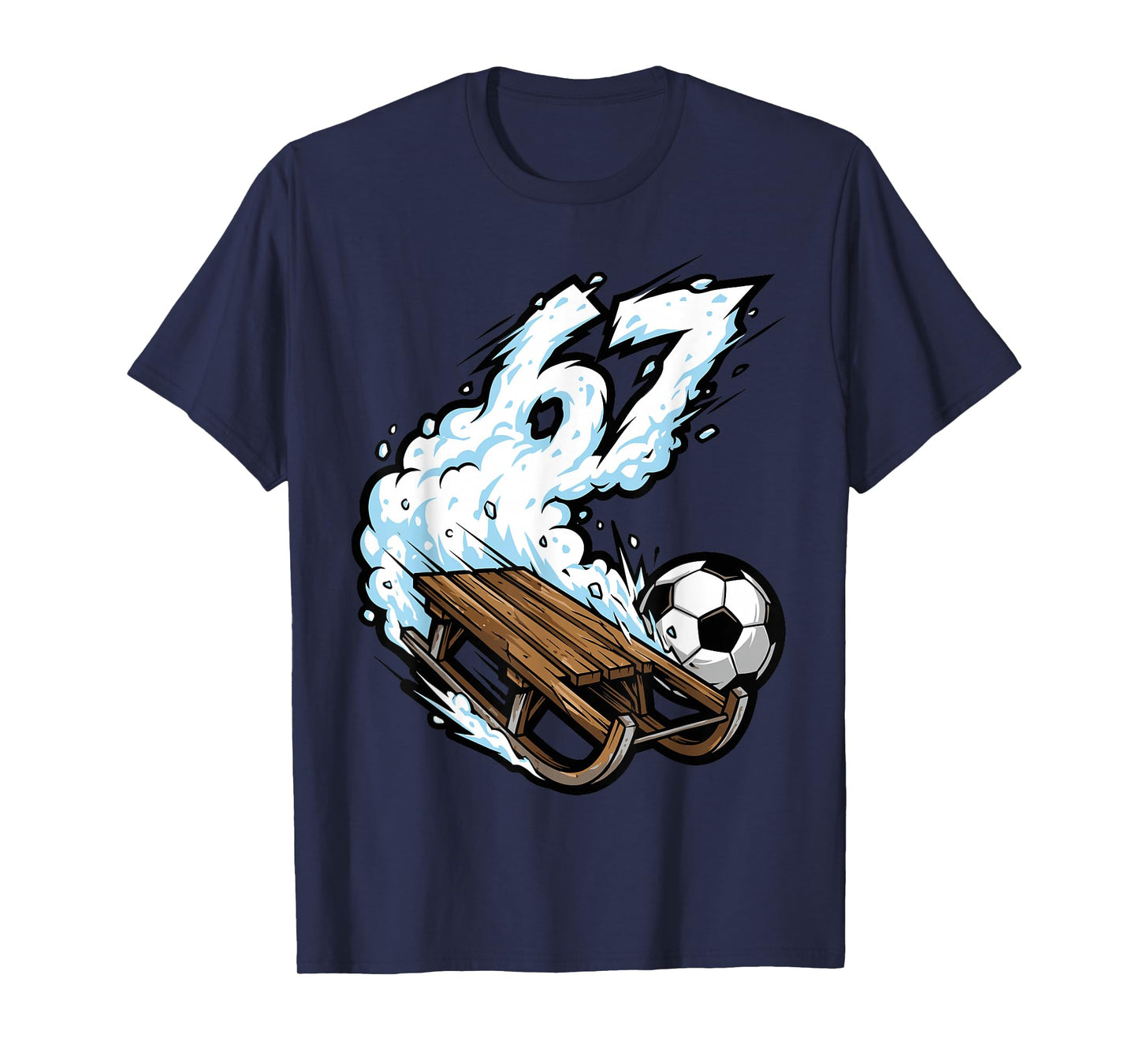 Sled Soccer 67 Snow Speed Funny Winter Sports T-Shirt