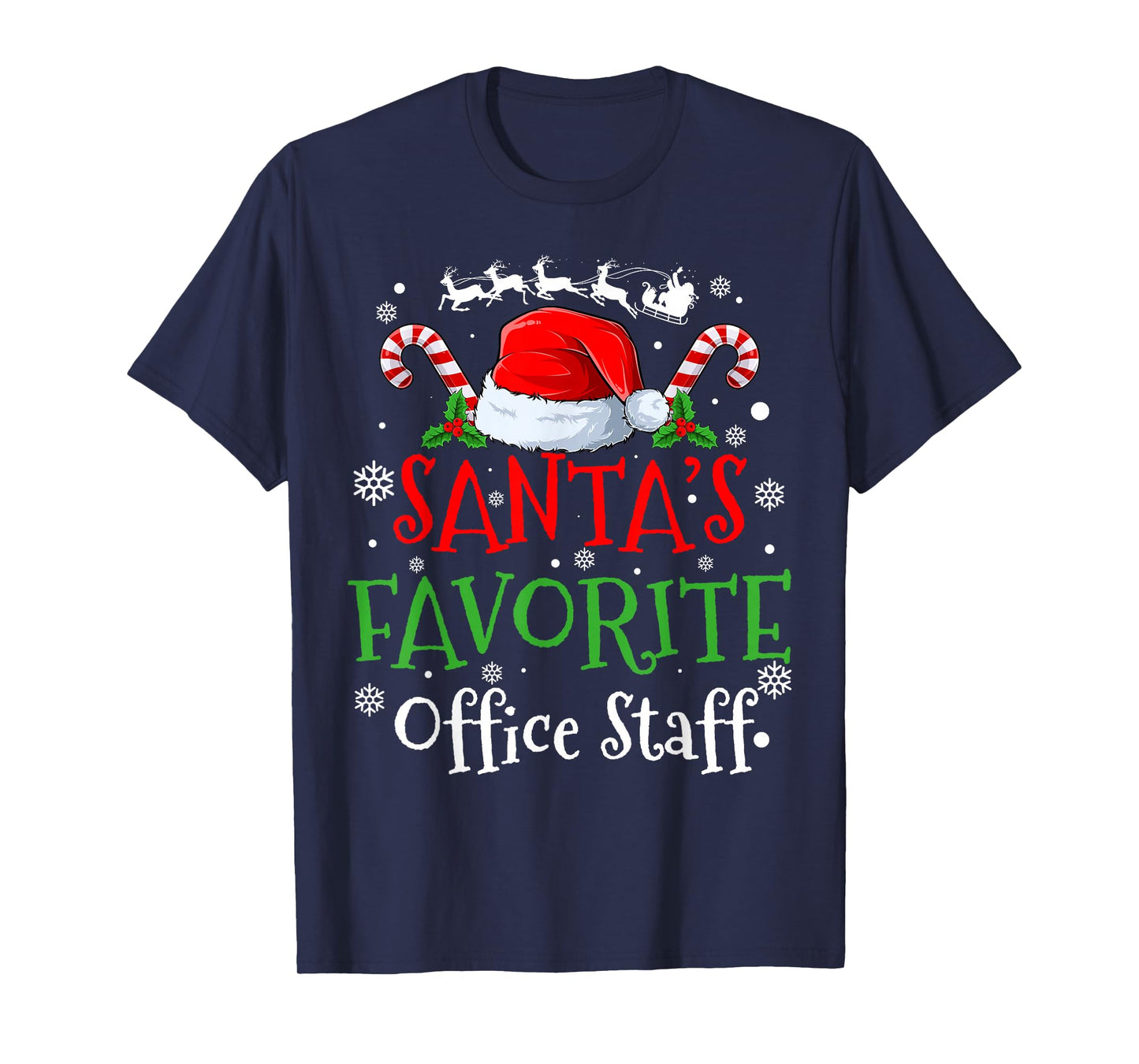 Santa's Favorite Office Staff Christmas Party T-Shirt