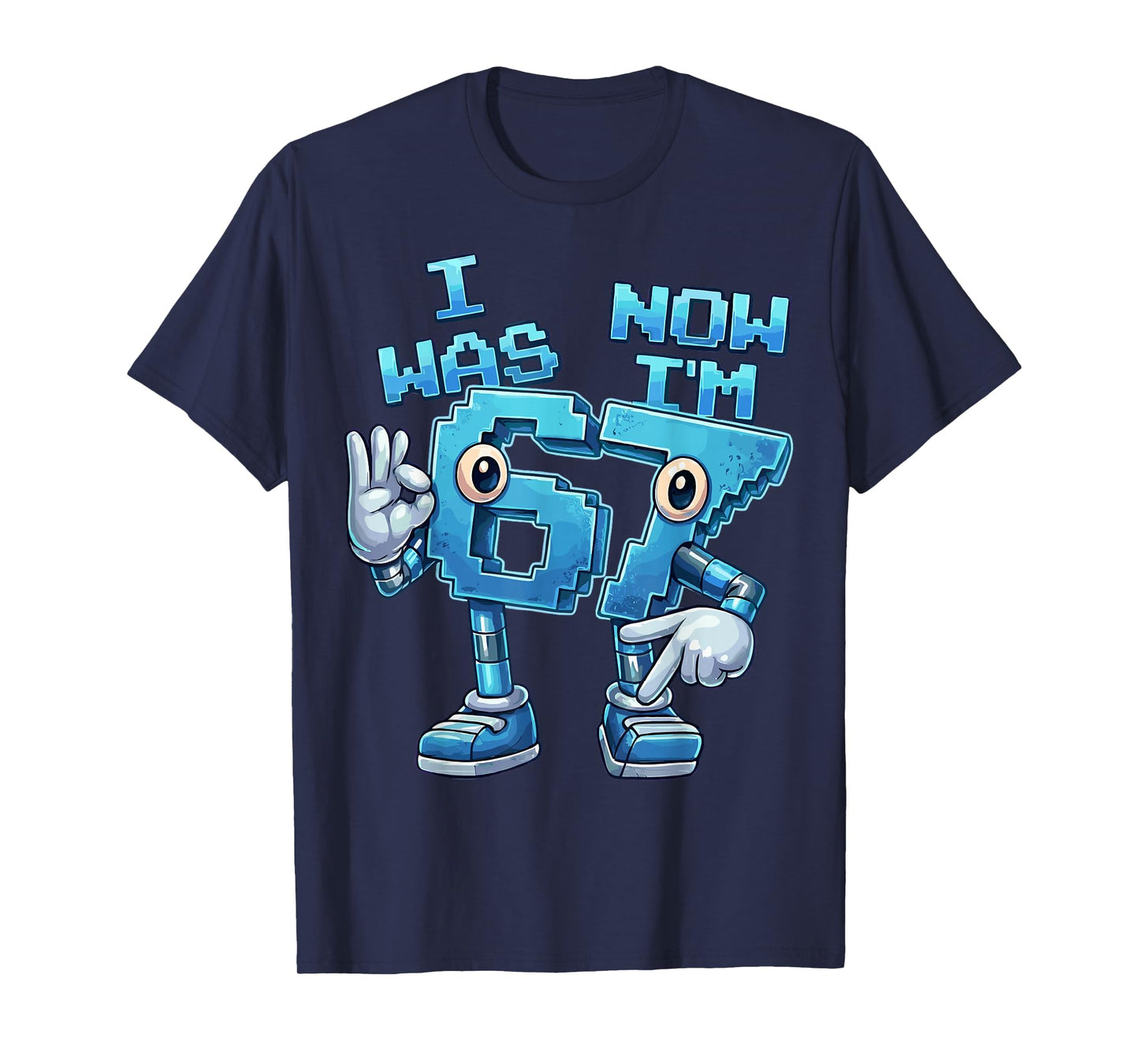 7 Year Old Birthday I was 6 Now I'm 7 67 T-Shirt