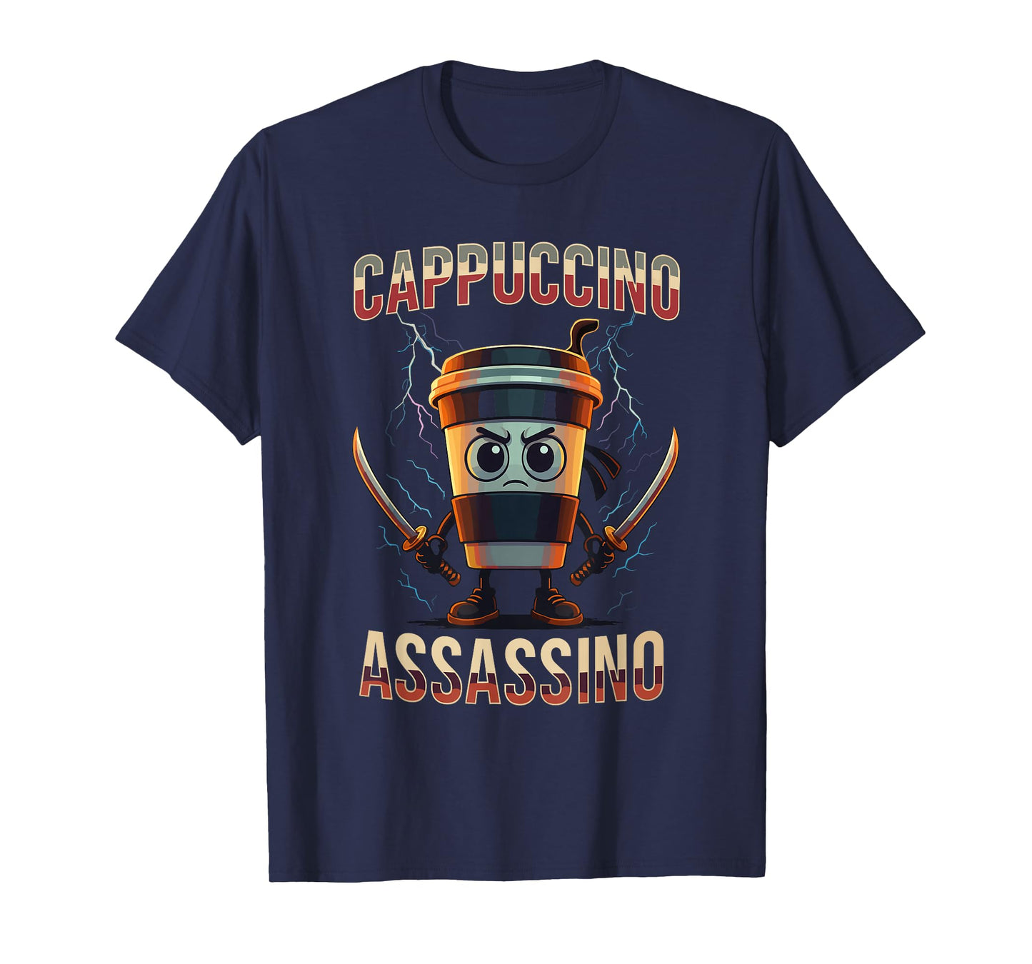 Surreal Italian Brainrot Cappuccino Assassino Meme T-Shirt