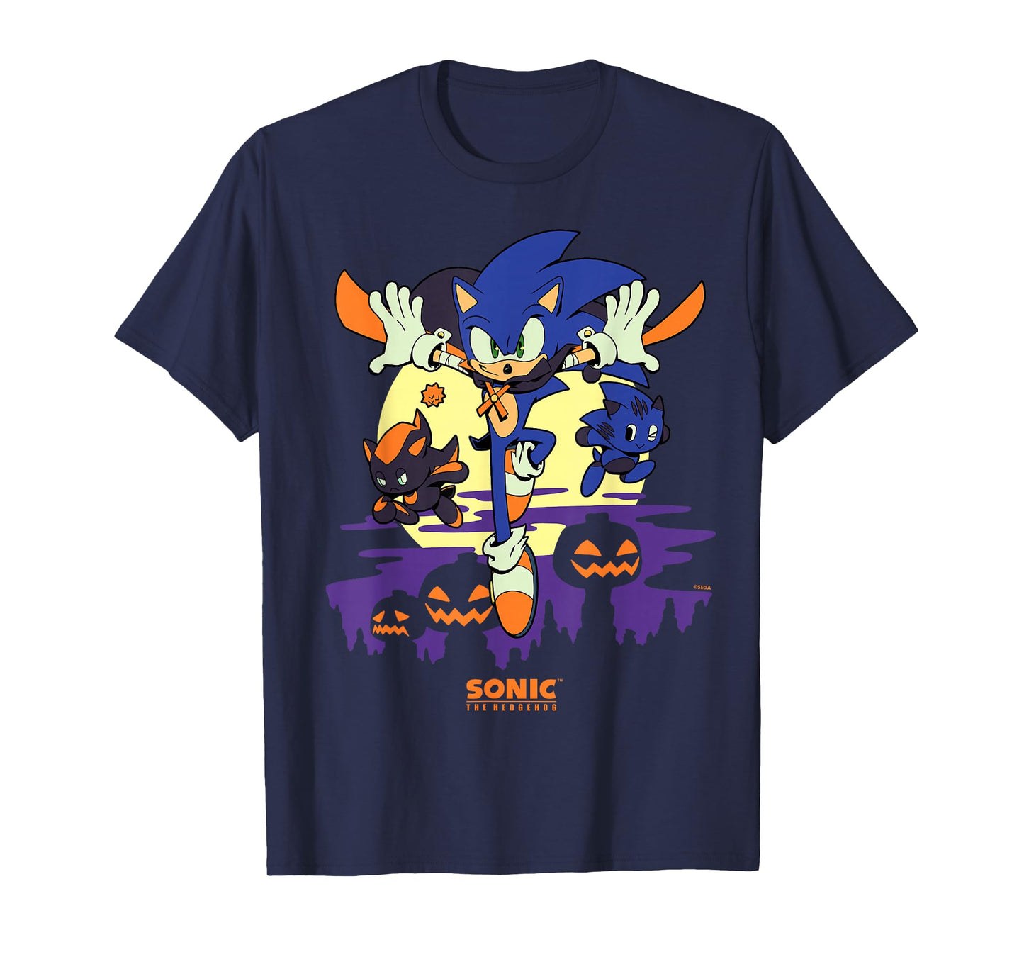 Sonic The Hedgehog - Chao Tales Halloween Moonlight Haunt T-Shirt