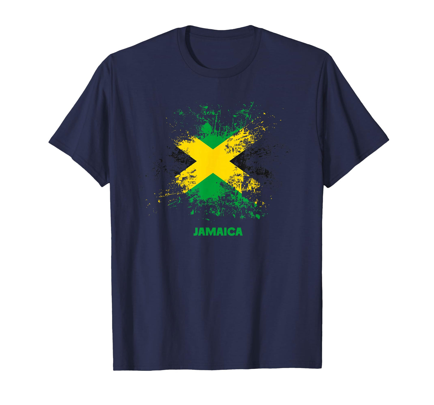 Jamaican Splatter Flag, Vintage Jamaica Flag T-Shirt