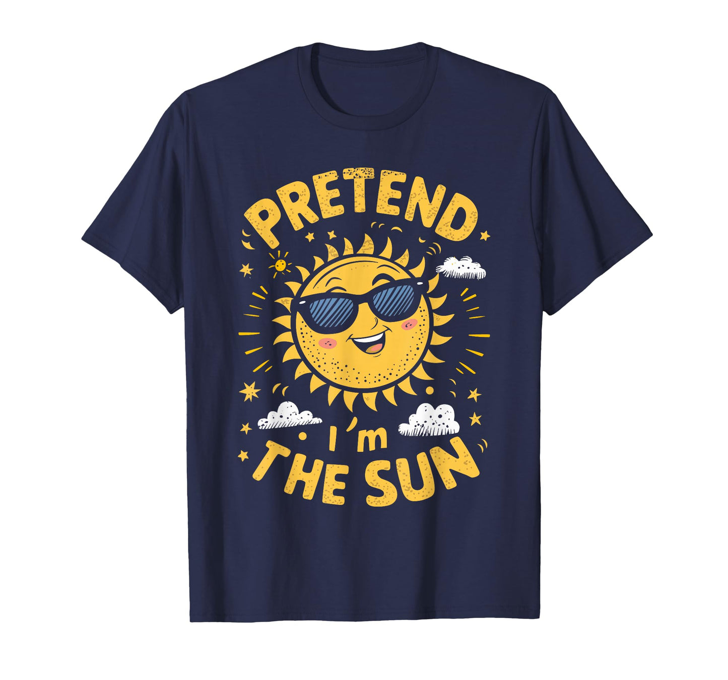 Pretend I'm The Sun Funny Lazy Halloween Matching Costume T-Shirt