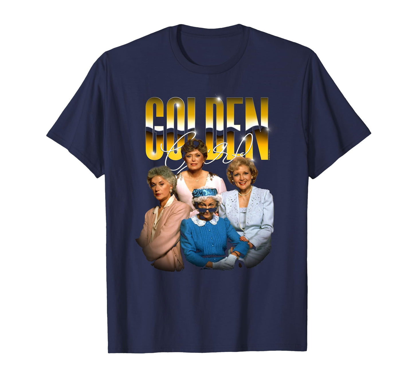 The Golden Girls Golden Chrome Funny TV Show T-Shirt