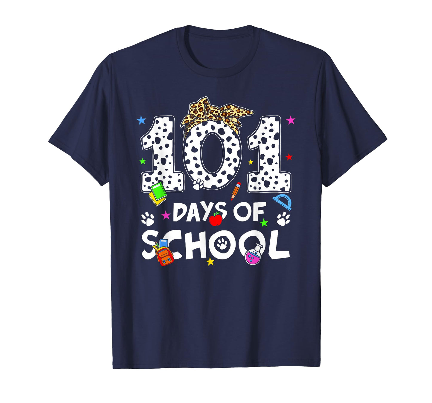 Happy 101 Days School Cute Dog 100 Days Smarter Student Kids T-Shirt