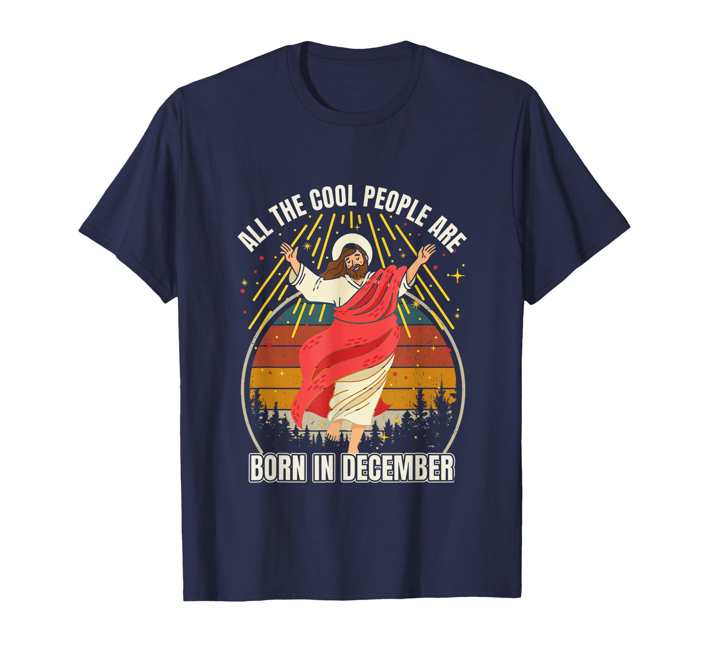 Funny Cool People are Born in December Christmas Bday T-Shirt